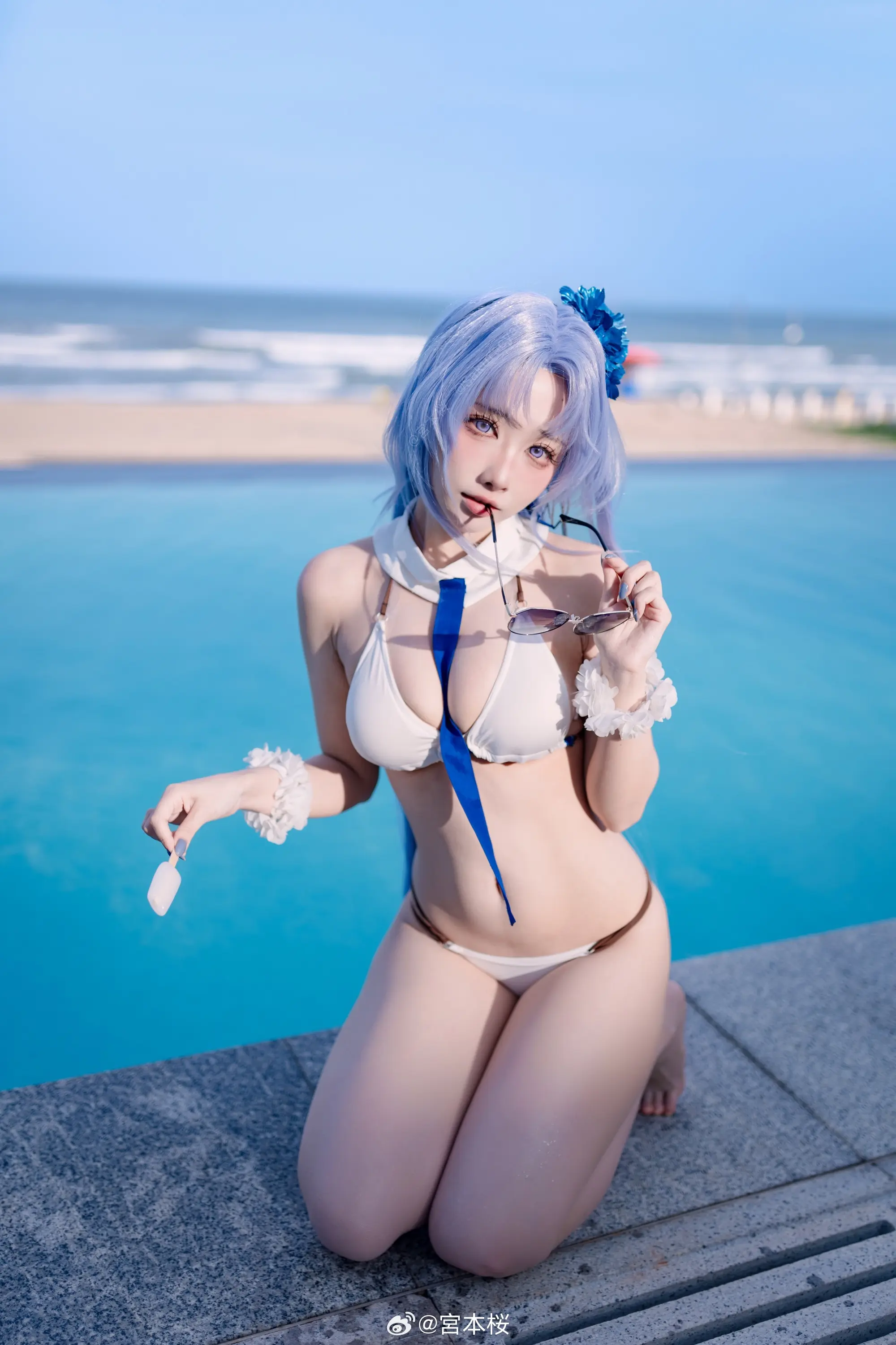 COSPLAY 阿尔萨斯和平时的感觉不太一样……？ 碧蓝航线 阿尔萨斯@宮本桜 COSPLAY-第3张