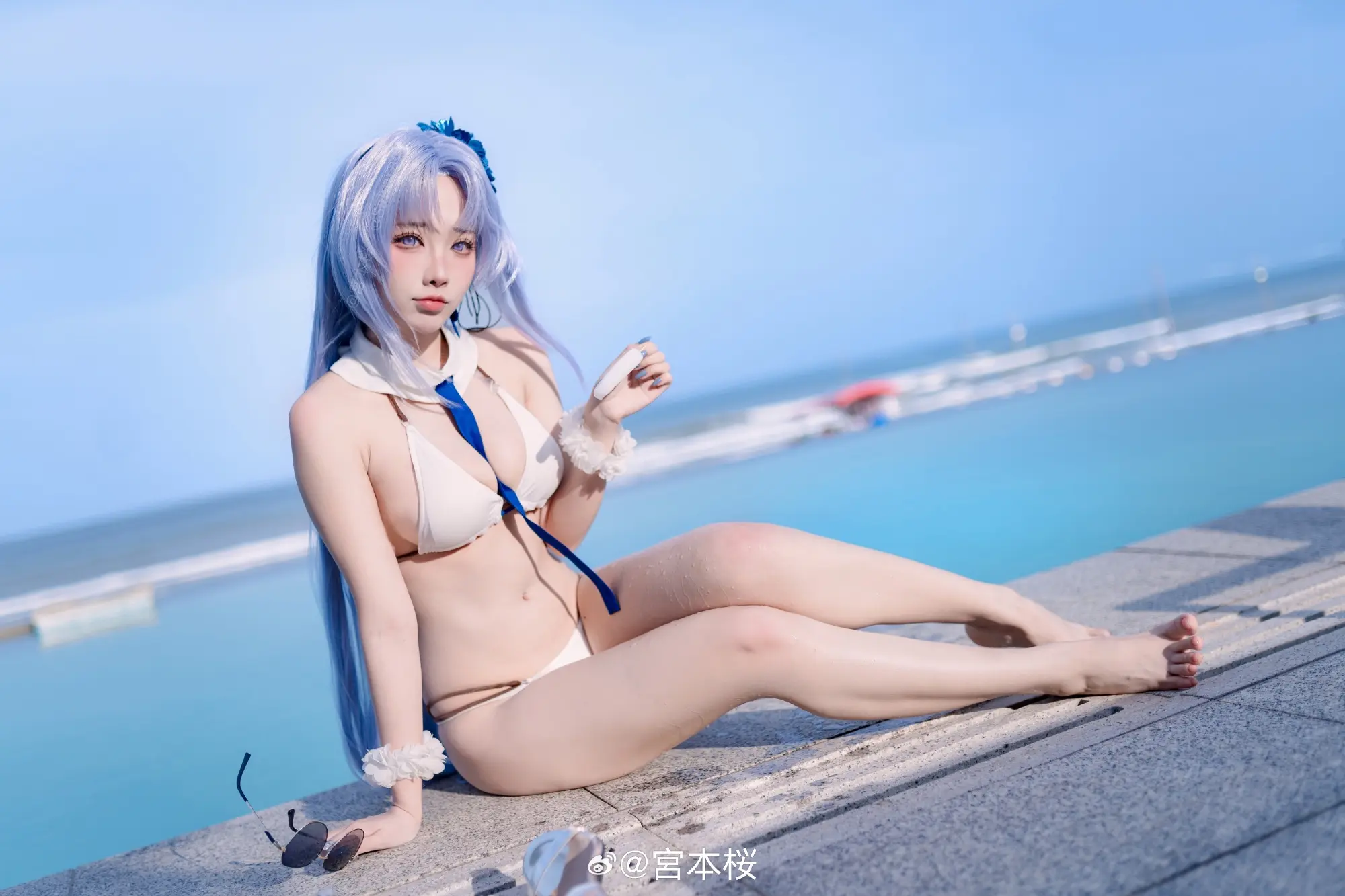 COSPLAY 阿尔萨斯和平时的感觉不太一样……？ 碧蓝航线 阿尔萨斯@宮本桜 COSPLAY-第4张