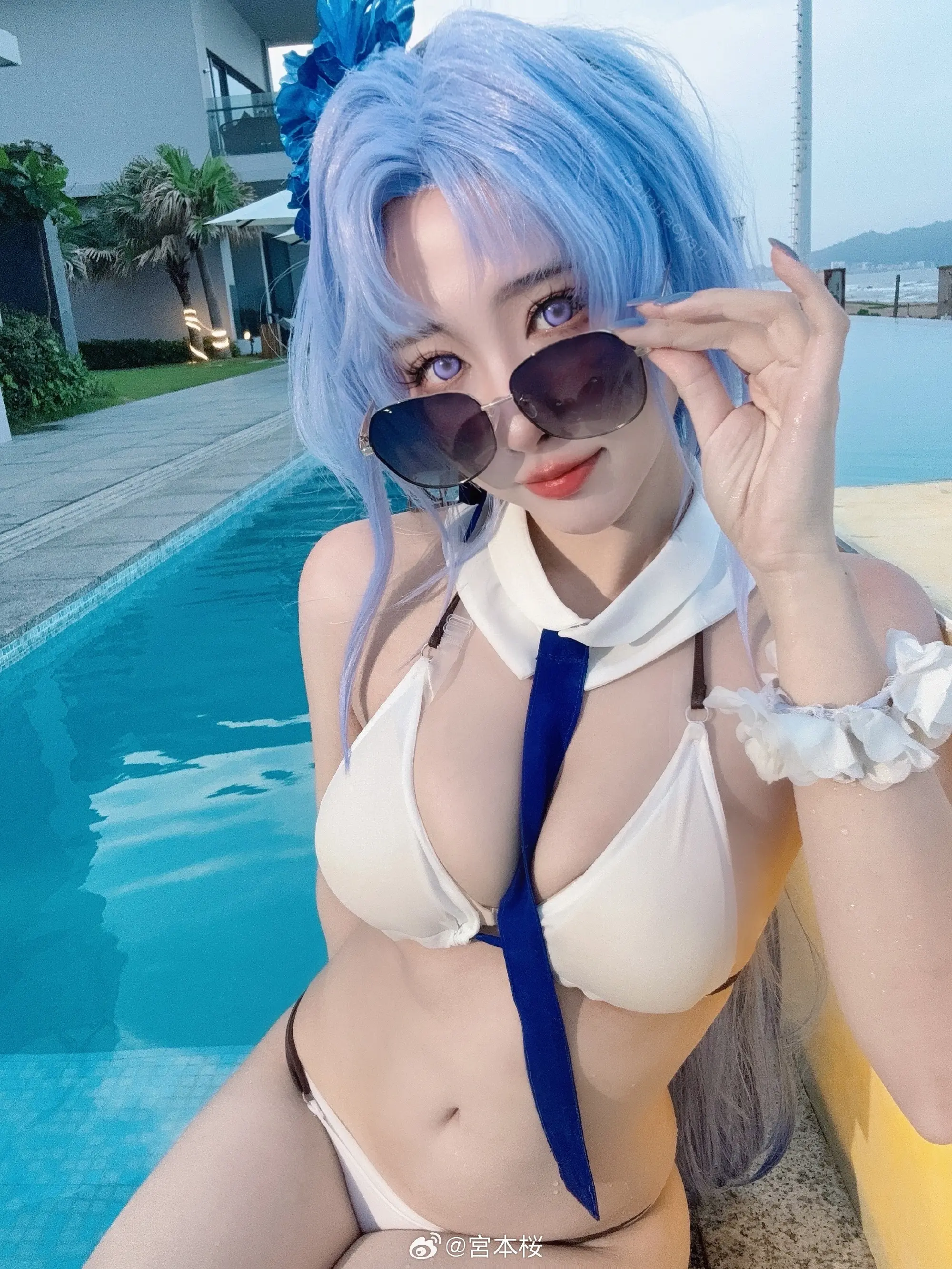 COSPLAY 阿尔萨斯和平时的感觉不太一样……？ 碧蓝航线 阿尔萨斯@宮本桜 COSPLAY-第6张