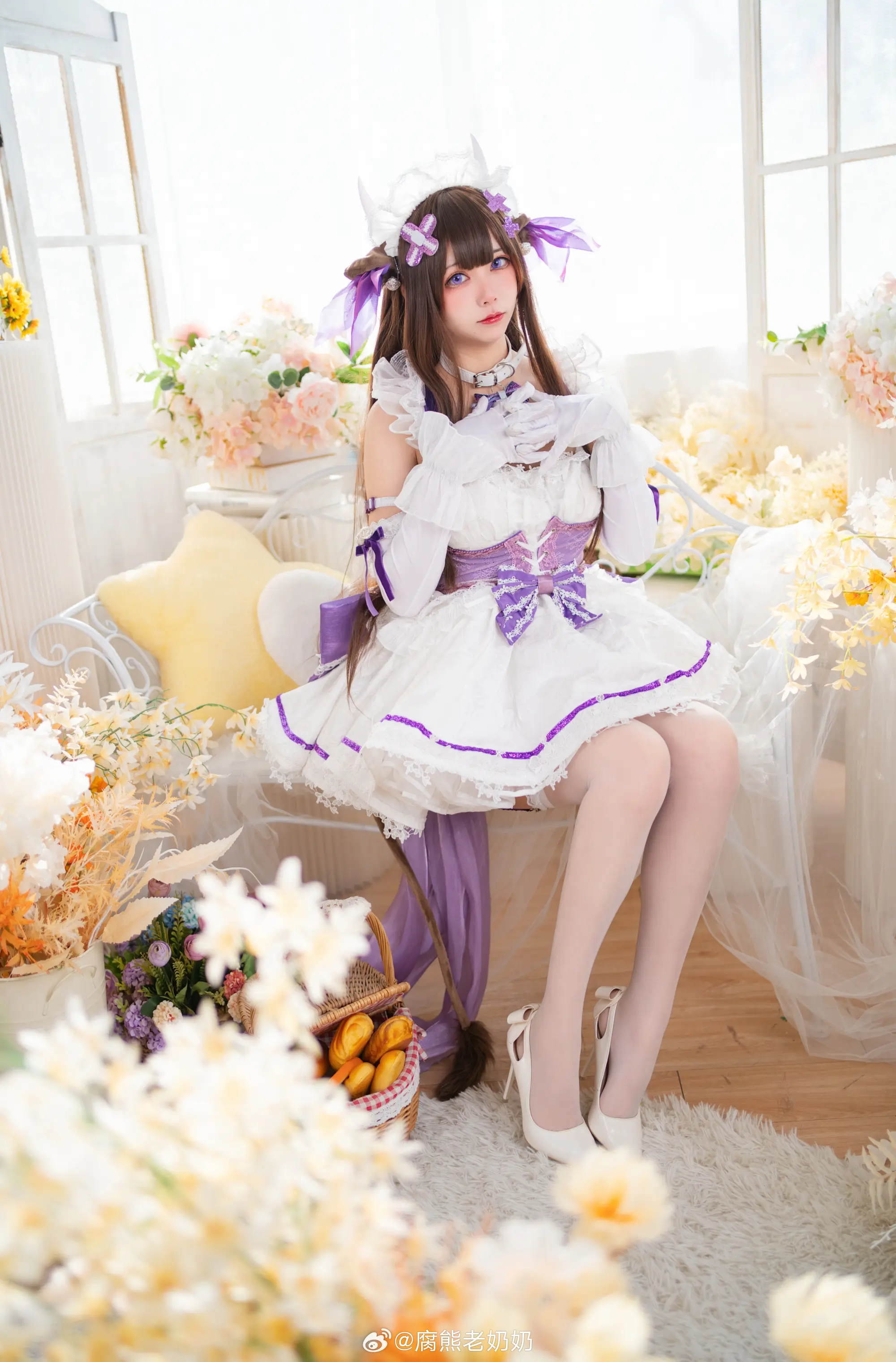cosplay 是谁的小女仆，赶紧领回家  碧蓝航线 樫野牛牛同人女仆@腐熊老奶奶-公众号小姨ai