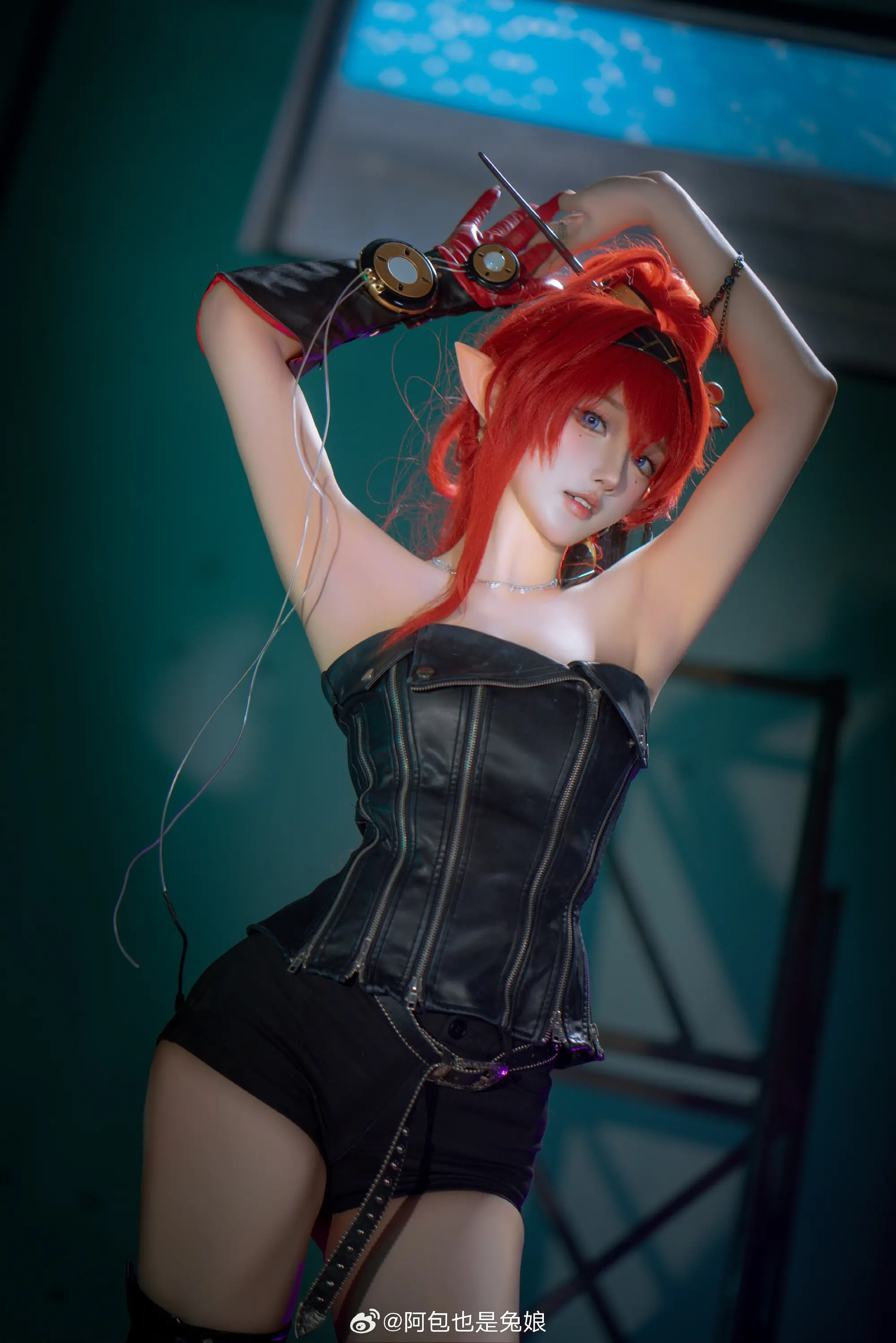 COSPLAY 有着成熟和魅惑感的少女！ 鸣潮 吟霖@阿包也是兔娘 COSPLAY-第6张