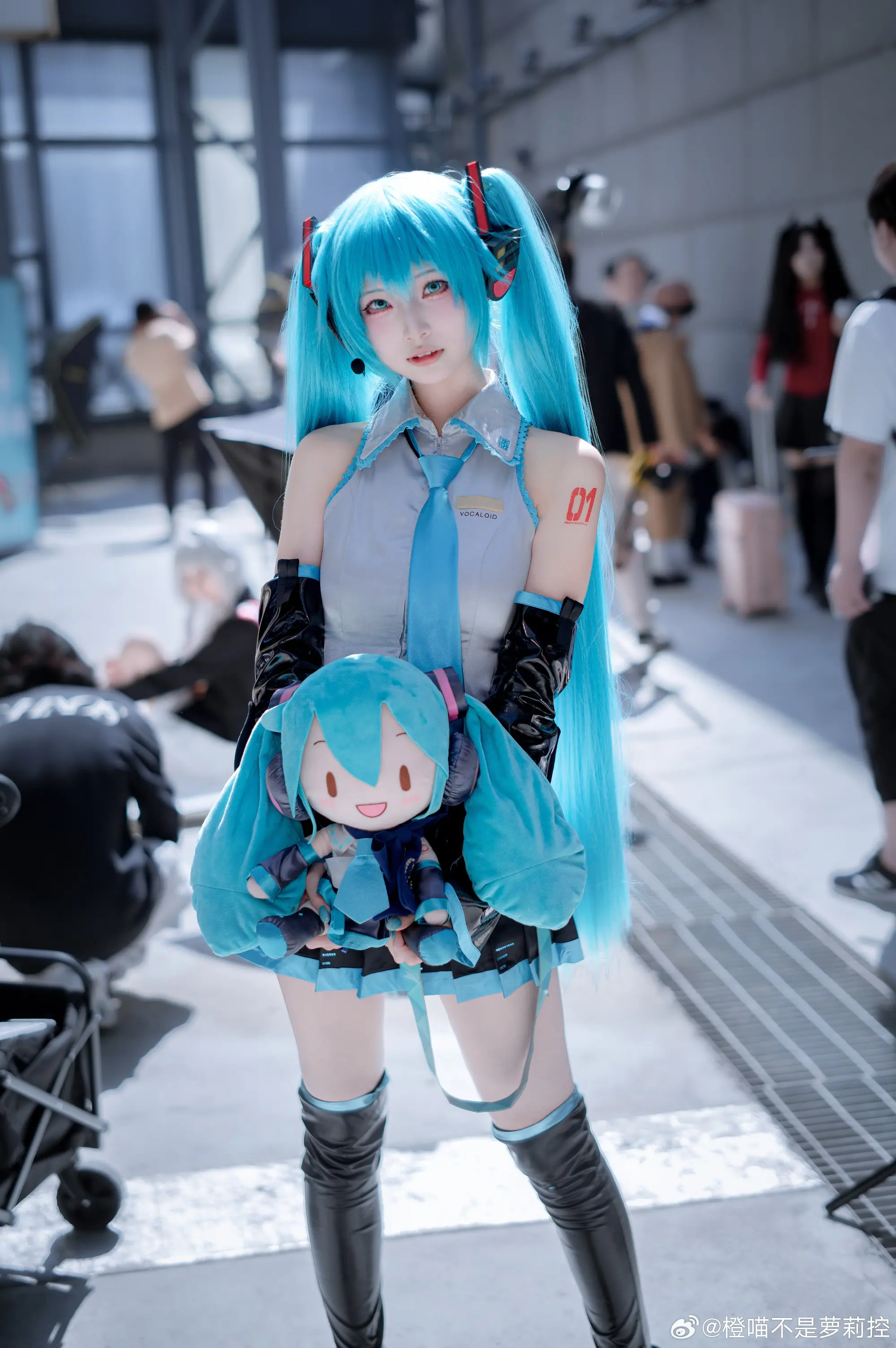 COSPLAY 这么会甩头发不要命了 初音未来@橙喵不是萝莉控 COSPLAY-第9张