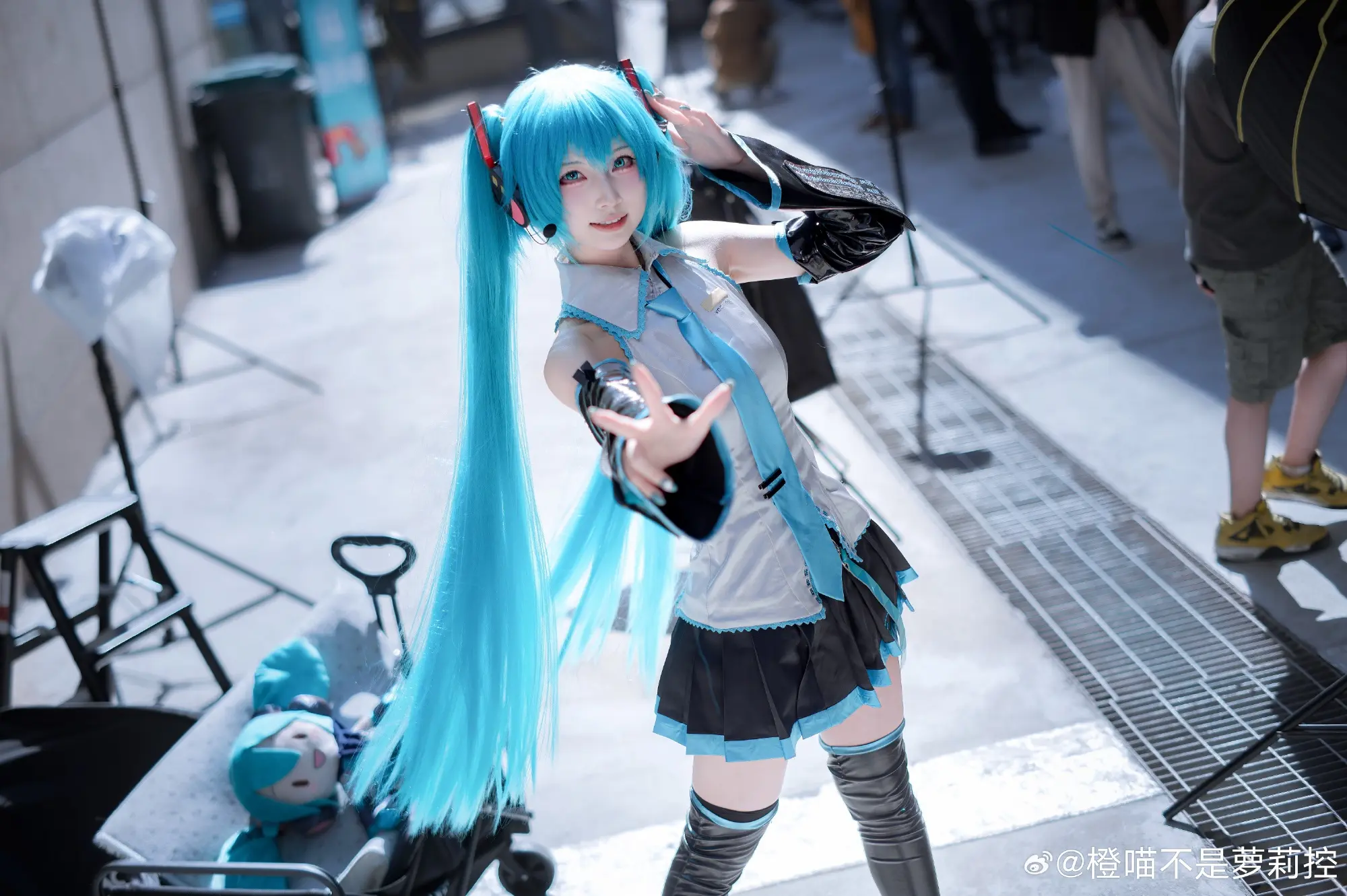 COSPLAY 这么会甩头发不要命了 初音未来@橙喵不是萝莉控 COSPLAY-第7张