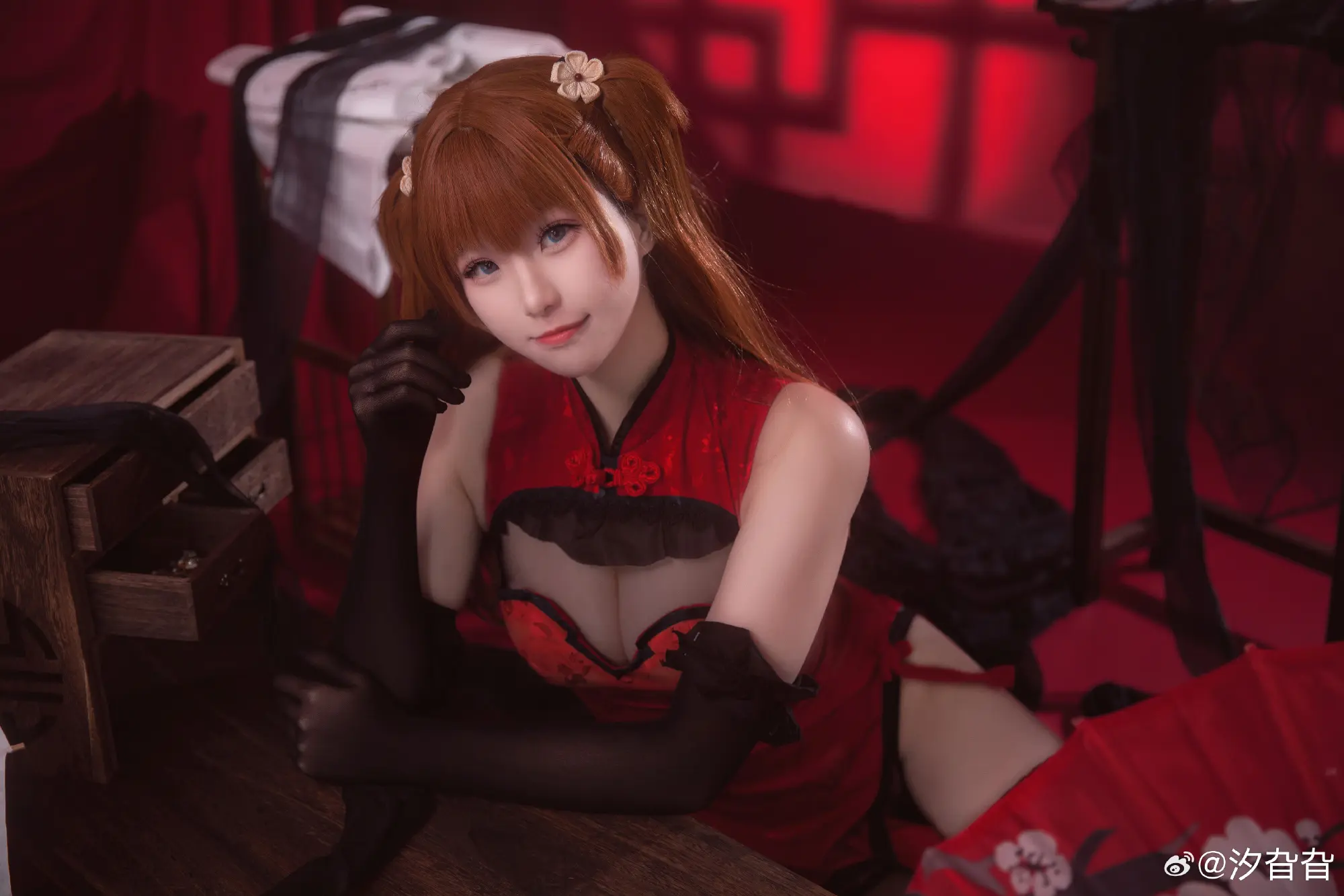 COSPLAY 新世纪福音战士 明日香  旗袍cos@汐旮旮 COSPLAY-第9张