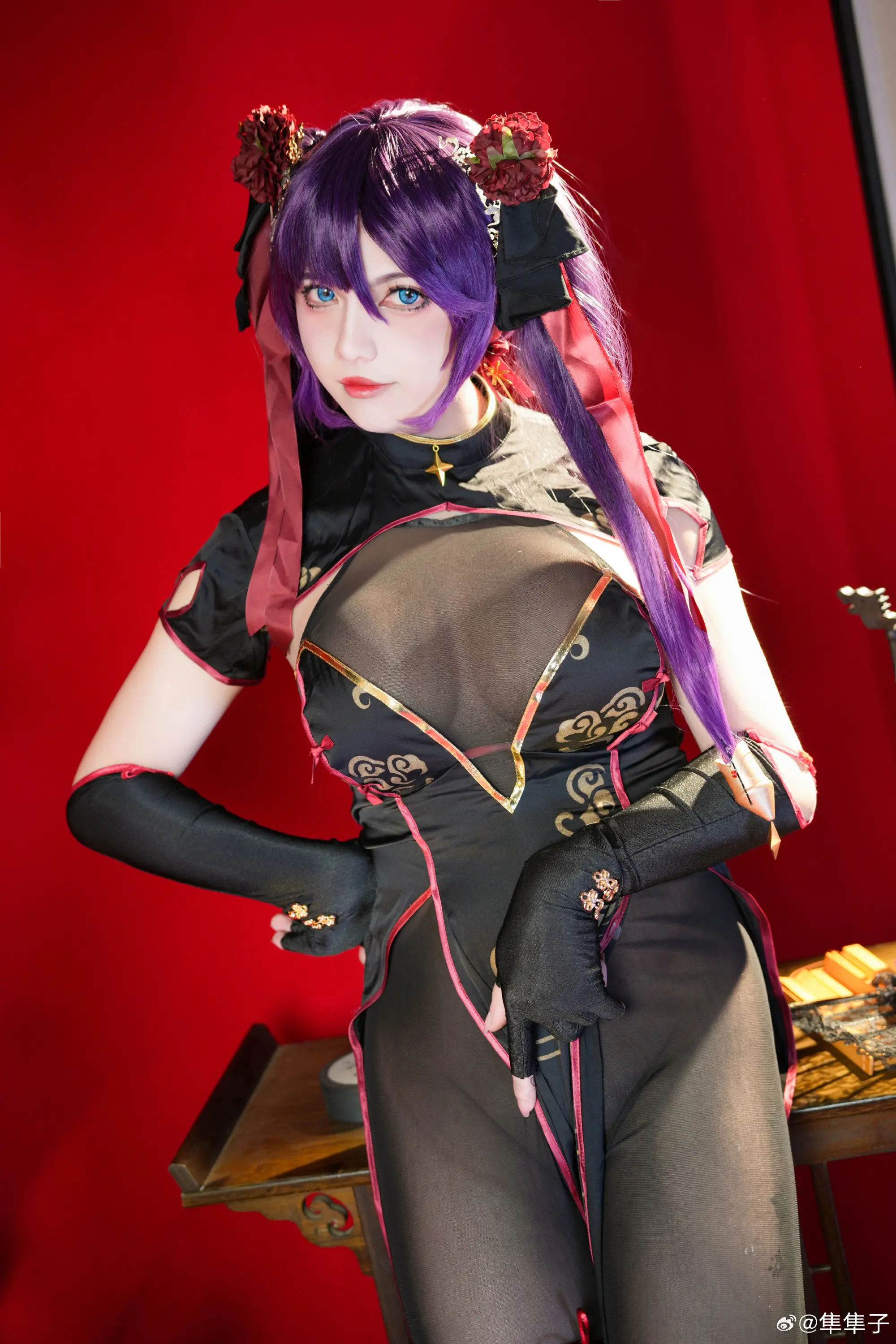 cosplay 原神 莫娜旗袍@隼隼子-公众号小姨ai