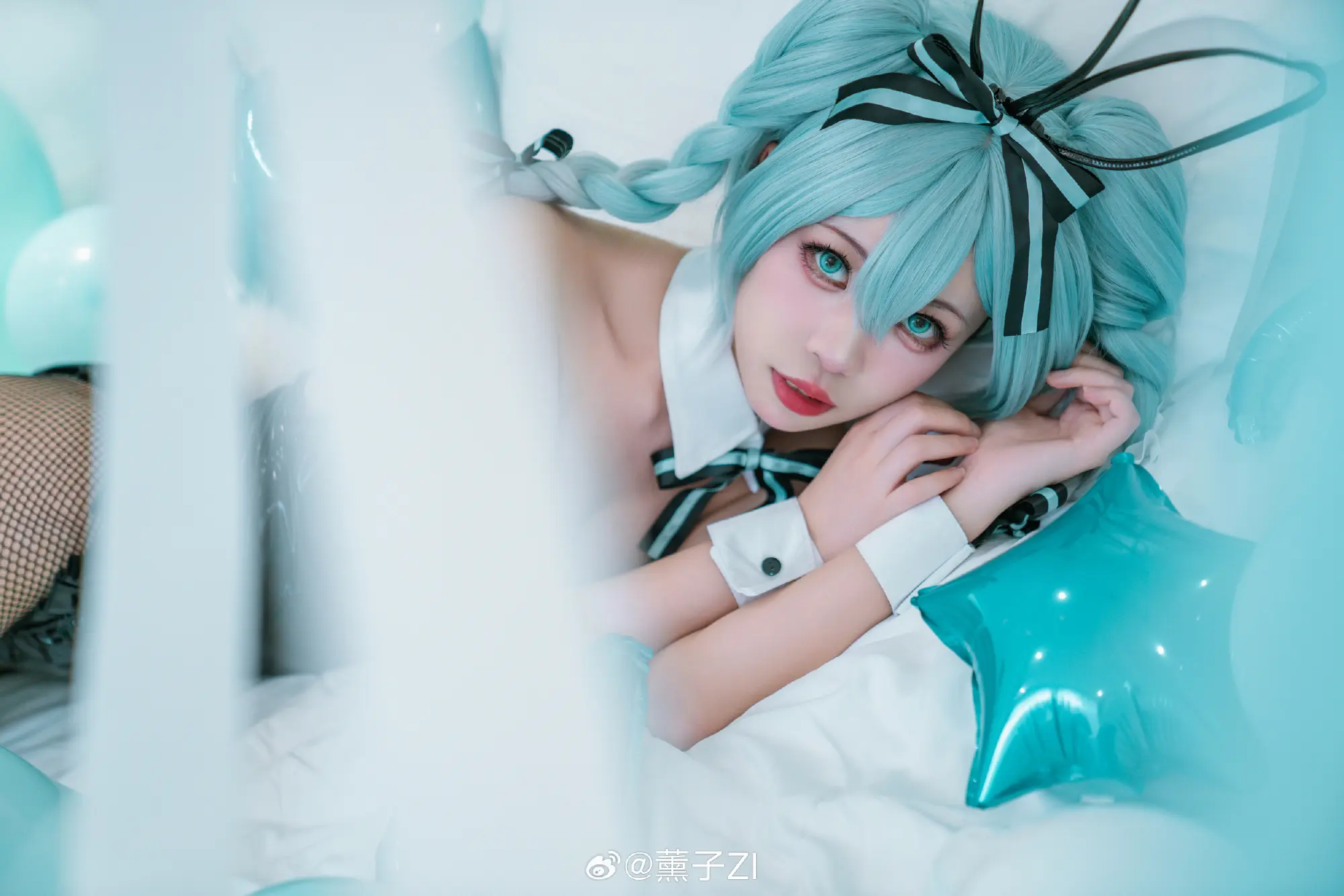 COSPLAY 今日份的兔兔能量吃啊请吃 初音ミク@薰子ZI COSPLAY-第6张