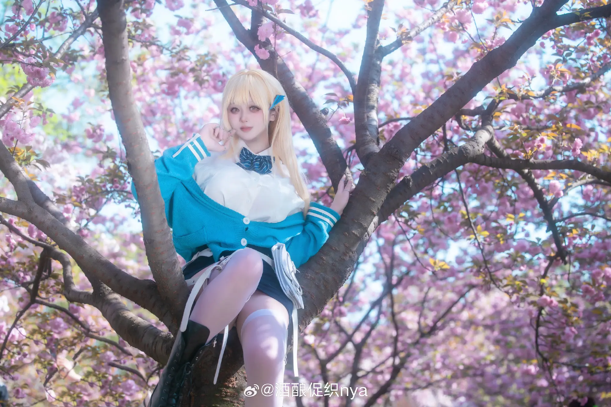 cosplay 和老师一起去赏花🌸 Nikke:胜利女神 蒂亚@酒酿促织nya COSPLAY-第7张