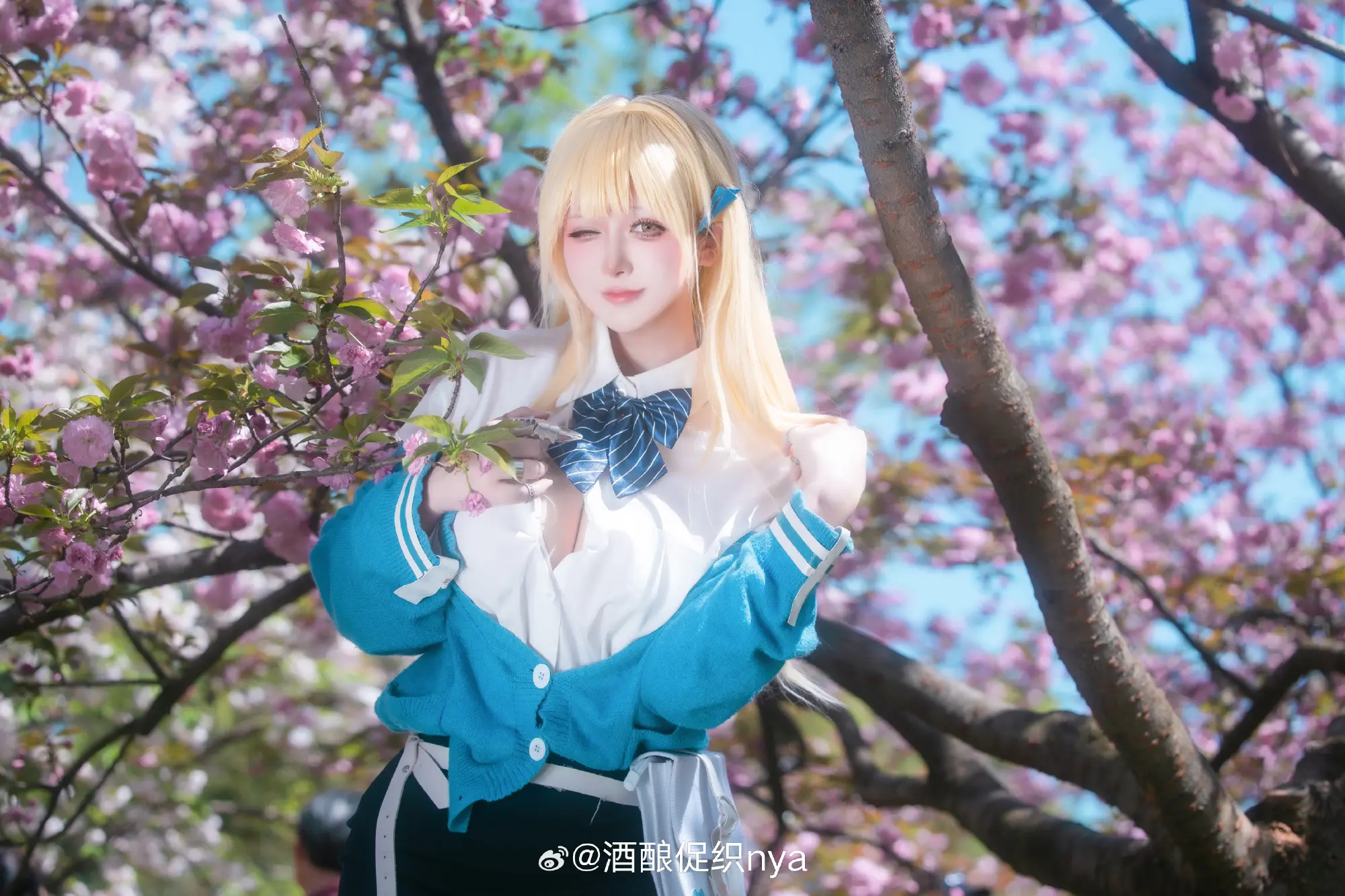 cosplay 和老师一起去赏花🌸 Nikke:胜利女神 蒂亚@酒酿促织nya COSPLAY-第5张