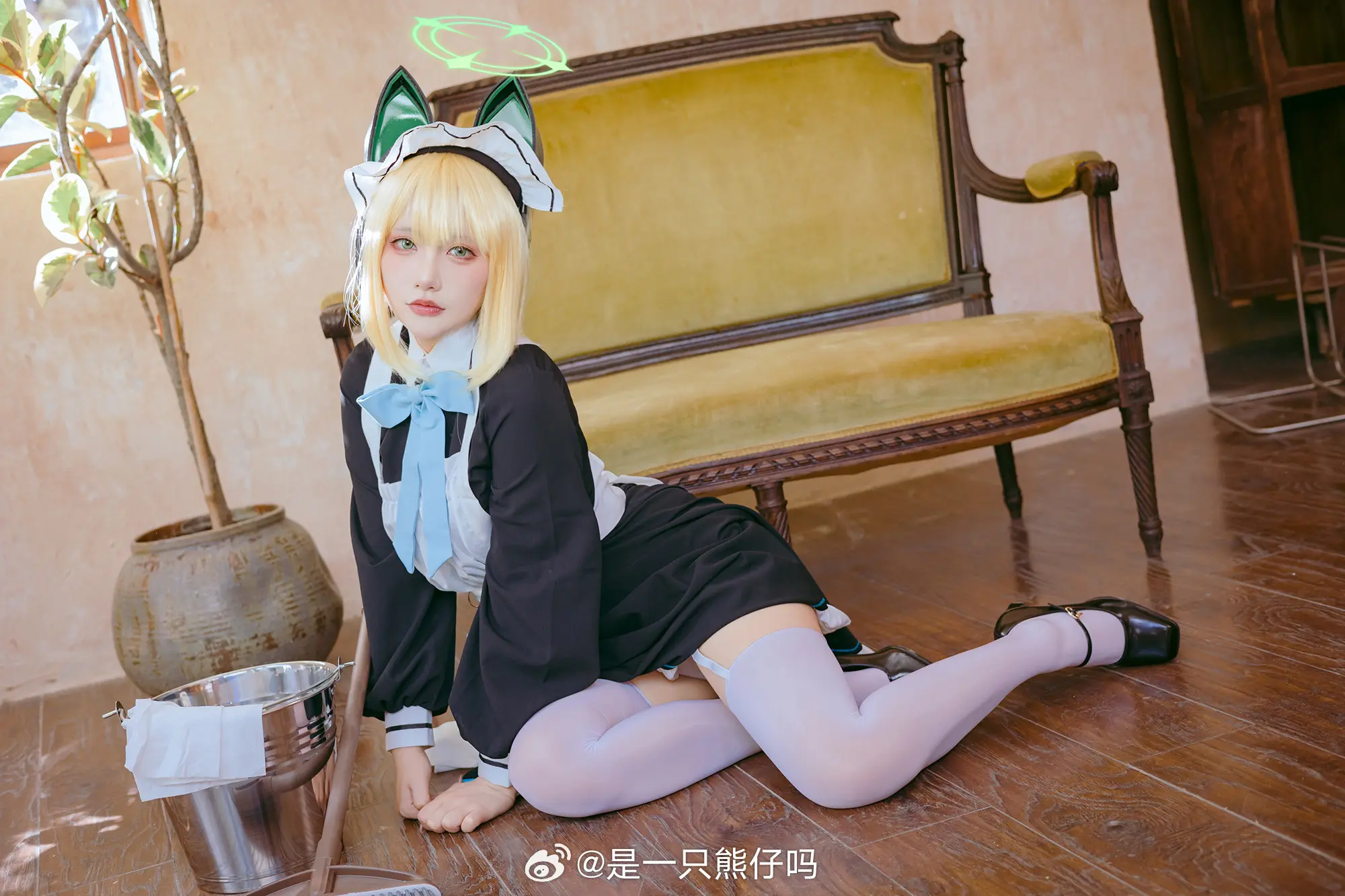 cosplay 蔚蓝档案 才羽绿@是一只熊仔吗 COSPLAY-第2张
