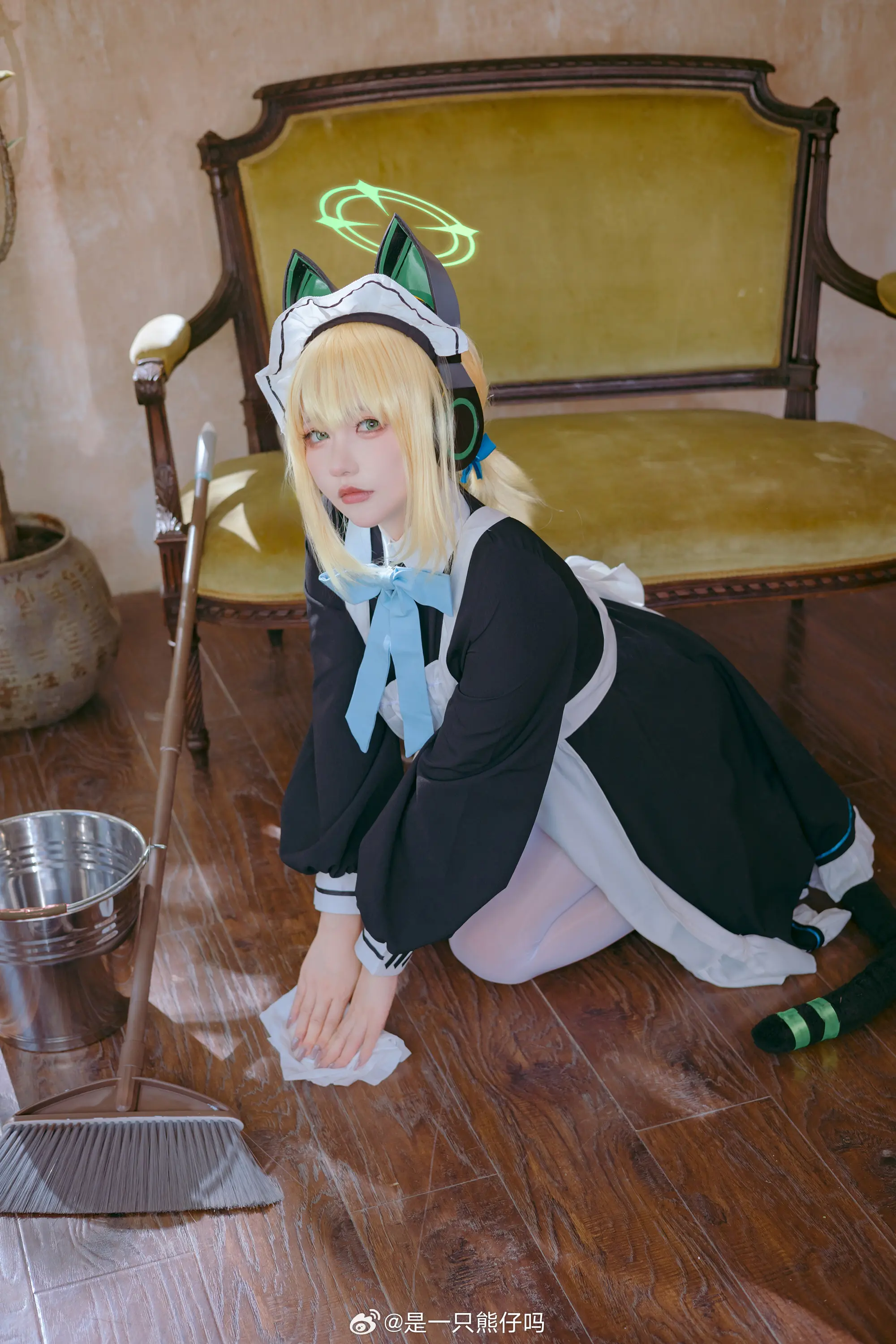 cosplay 蔚蓝档案 才羽绿@是一只熊仔吗 COSPLAY-第3张