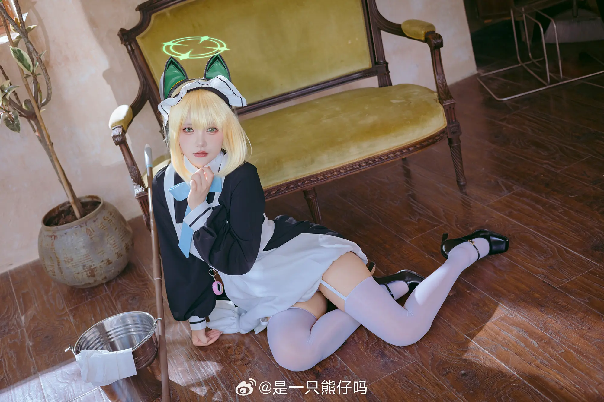 cosplay 蔚蓝档案 才羽绿@是一只熊仔吗 COSPLAY-第8张