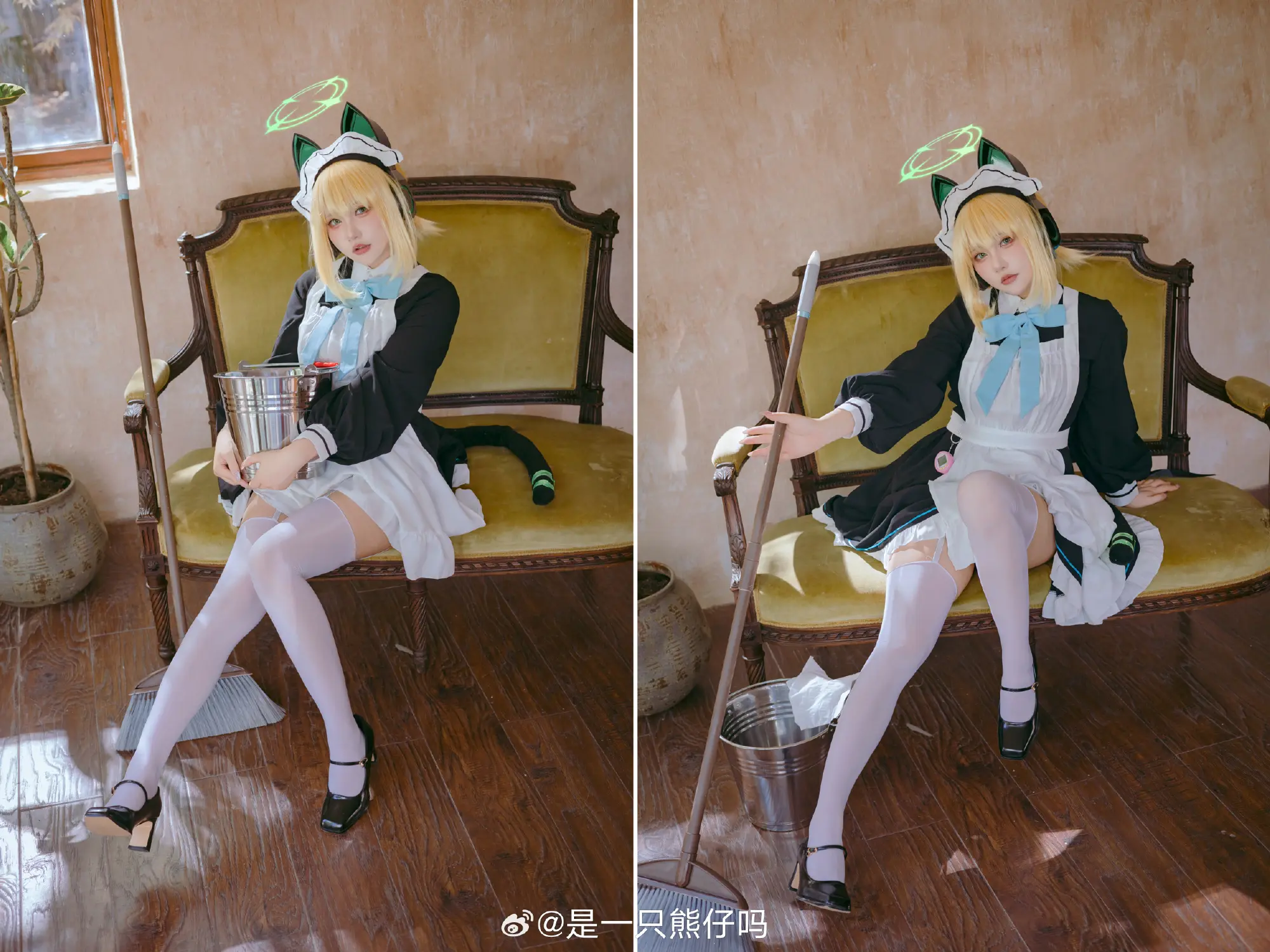 cosplay 蔚蓝档案 才羽绿@是一只熊仔吗 COSPLAY-第9张
