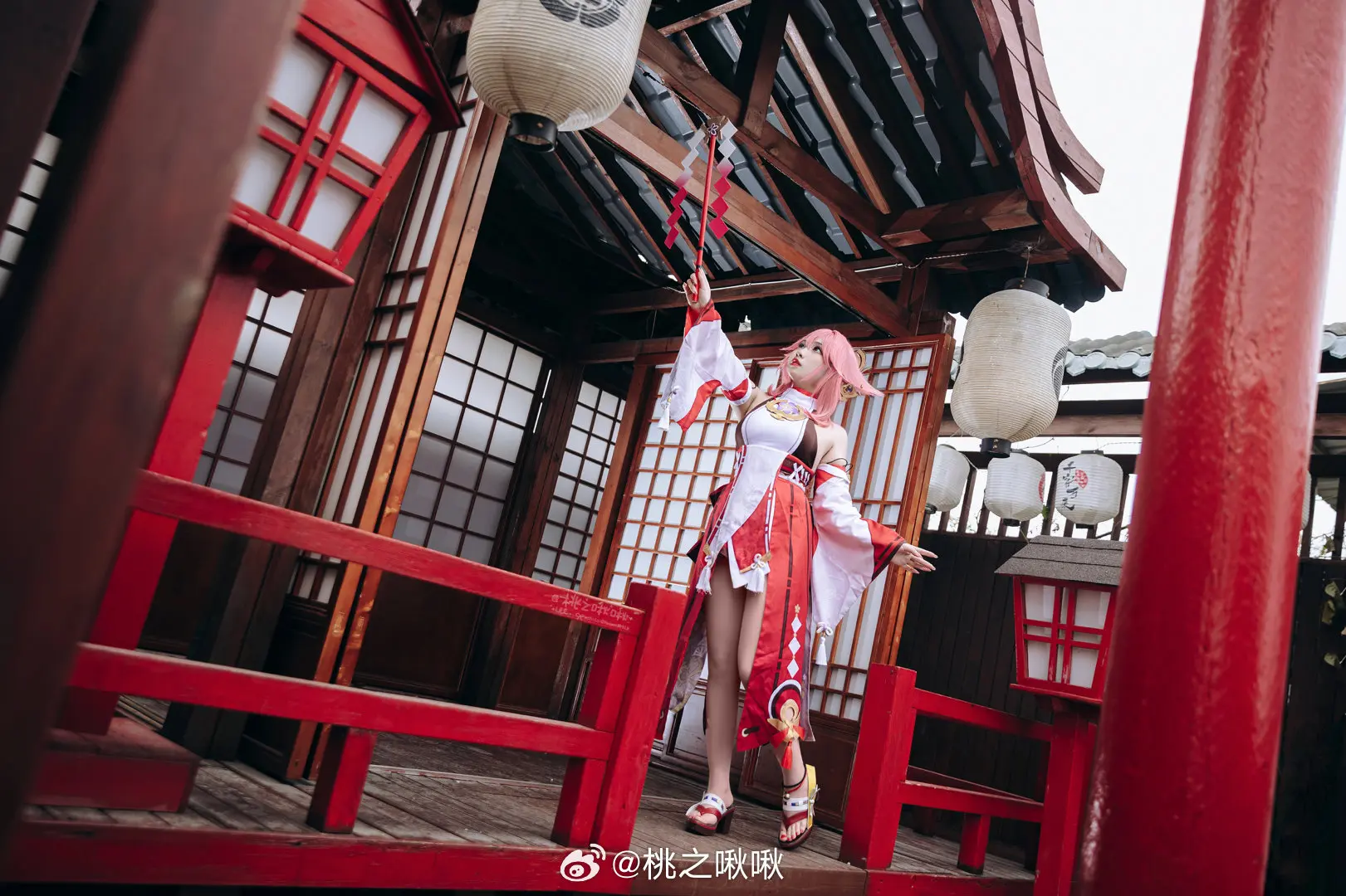 COSPLAY 原神 ⛩️ 华紫樱绯·八重神子 ⛩️@桃之啾啾 COSPLAY-第10张