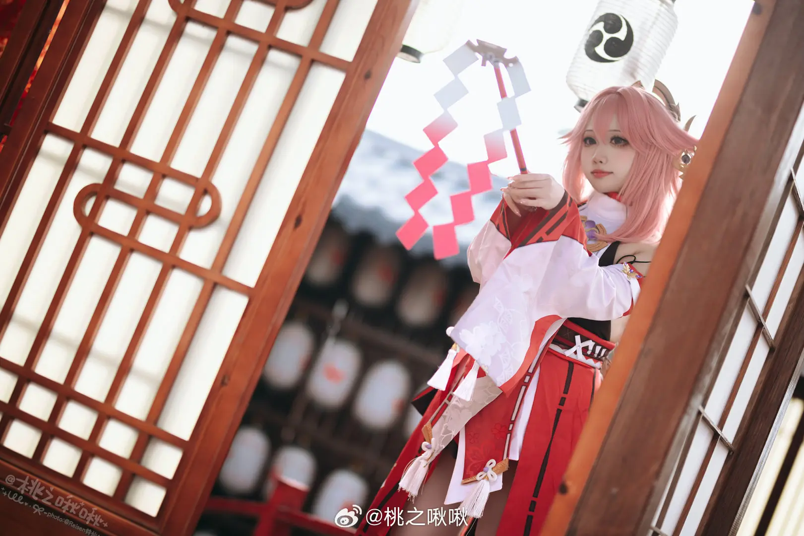 COSPLAY 原神 ⛩️ 华紫樱绯·八重神子 ⛩️@桃之啾啾 COSPLAY-第12张