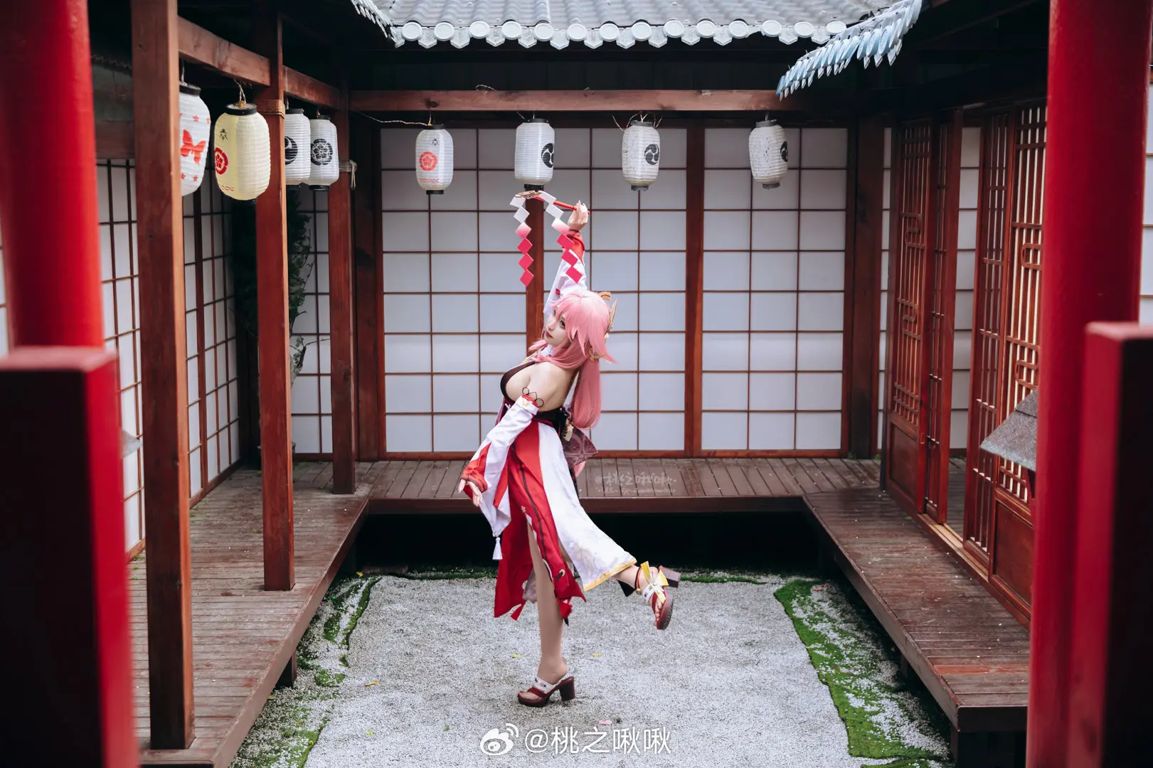 COSPLAY 原神 ⛩️ 华紫樱绯·八重神子 ⛩️@桃之啾啾 COSPLAY-第8张