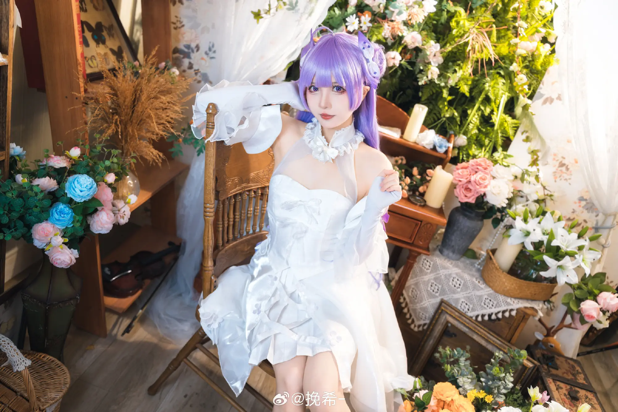 cosplay  🎶 变成“偶像”了...独角兽会加油的！碧蓝航线 独角兽@挽希- COSPLAY-第13张