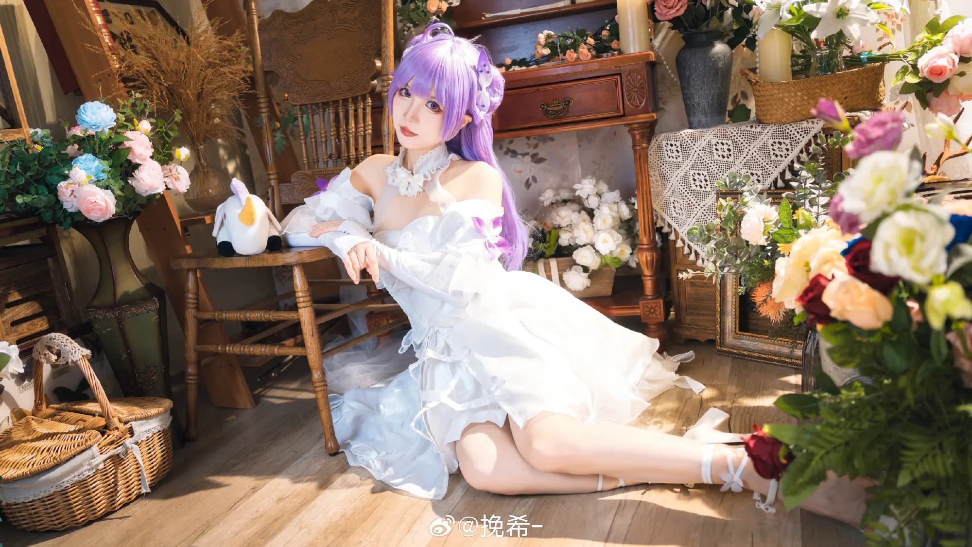 cosplay  🎶 变成“偶像”了...独角兽会加油的！碧蓝航线 独角兽@挽希- COSPLAY-第5张