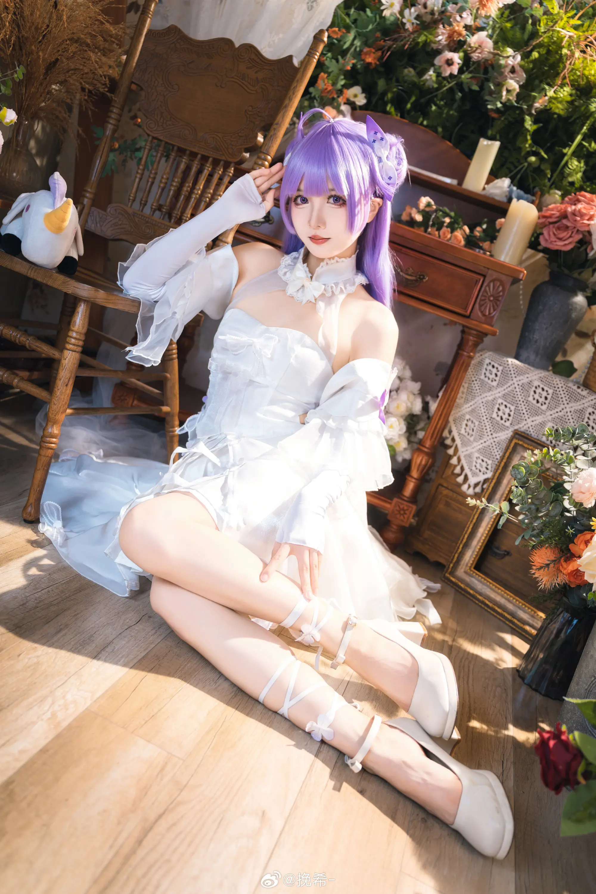 cosplay  🎶 变成“偶像”了...独角兽会加油的！碧蓝航线 独角兽@挽希- COSPLAY-第11张