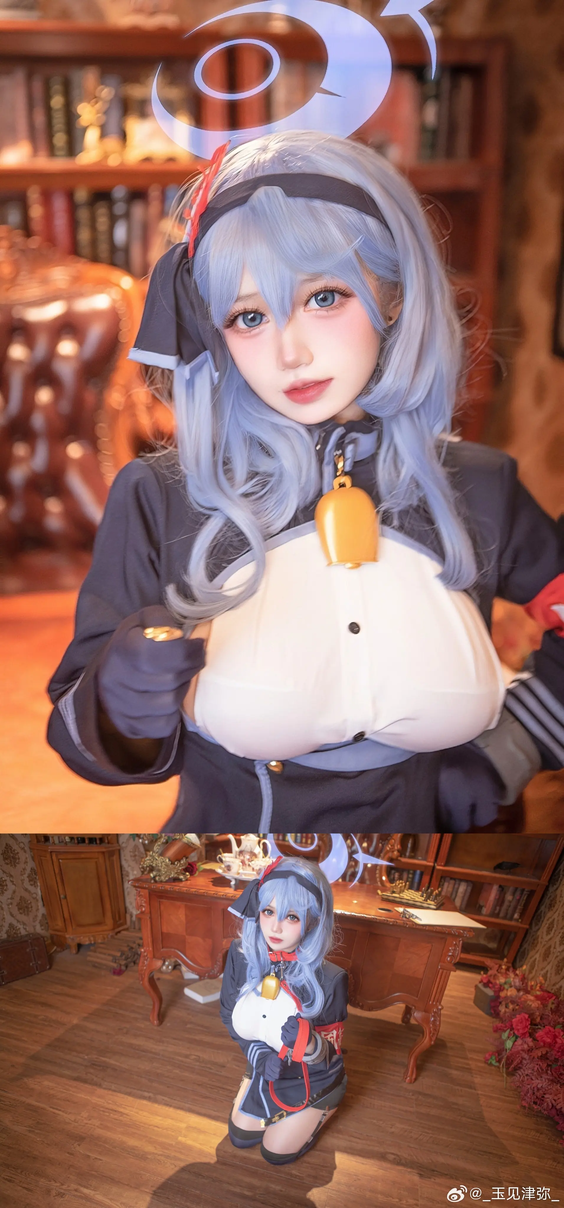 COSPLAY 亚子终于成功产出啦！  蔚蓝档案 天雨亚子@_玉见津弥_-公众号小姨ai