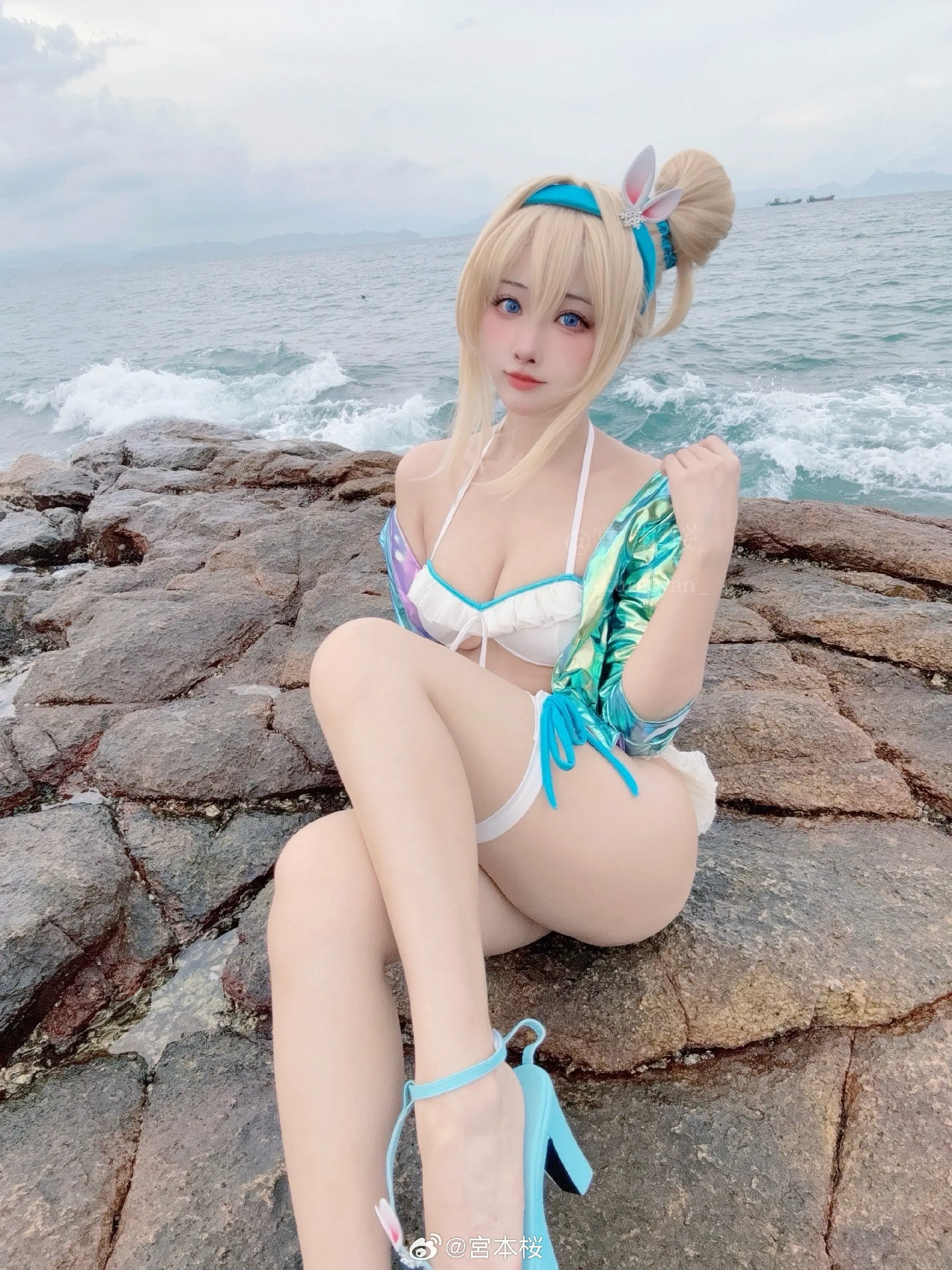 COSPLAY  少前2追放 泳装索米@宮本桜 COSPLAY-第5张