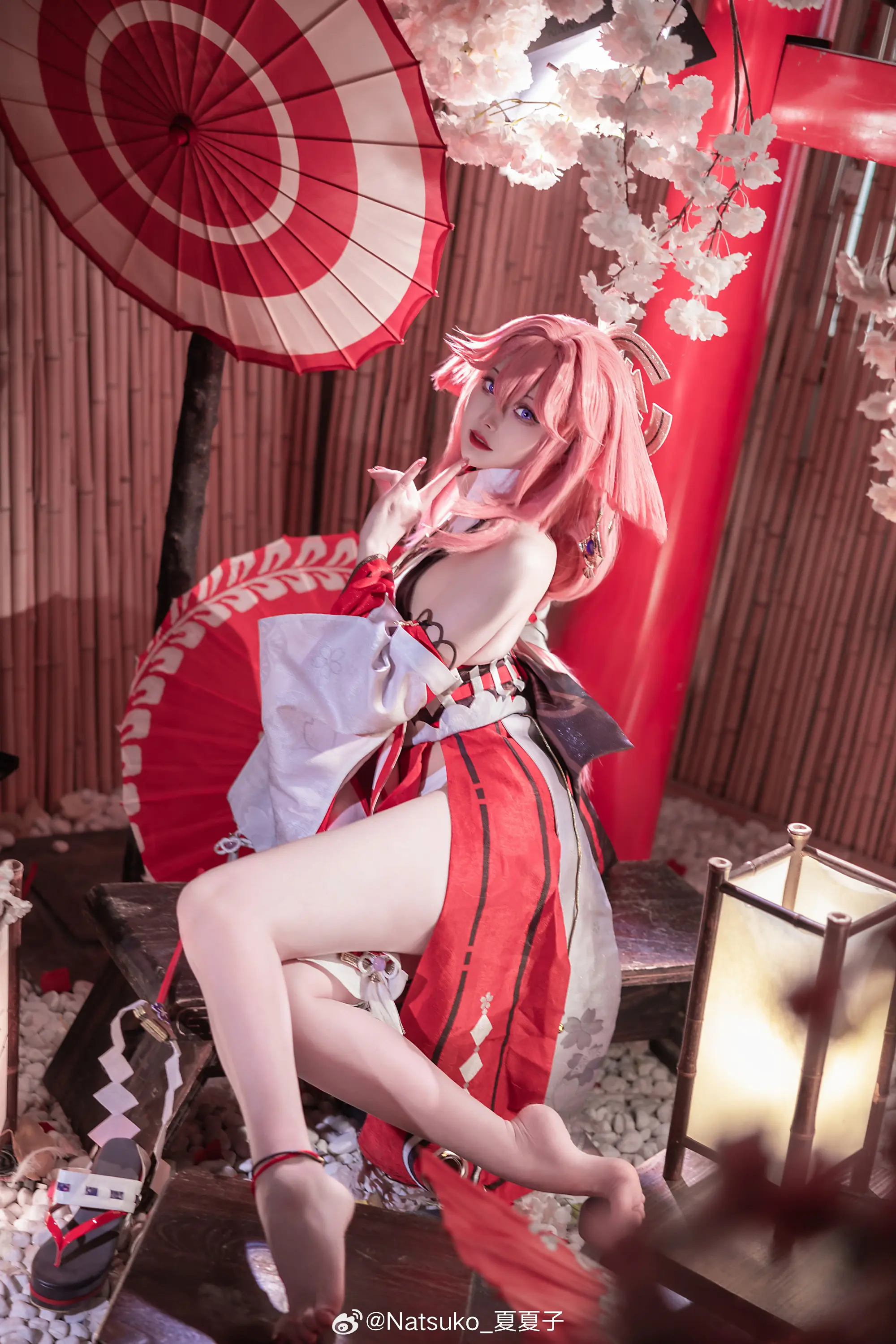 你说…你很喜欢我佩戴「神之眼」 八重神 子的方式 @Natsuko_ 夏夏子 COSPLAY-第3张