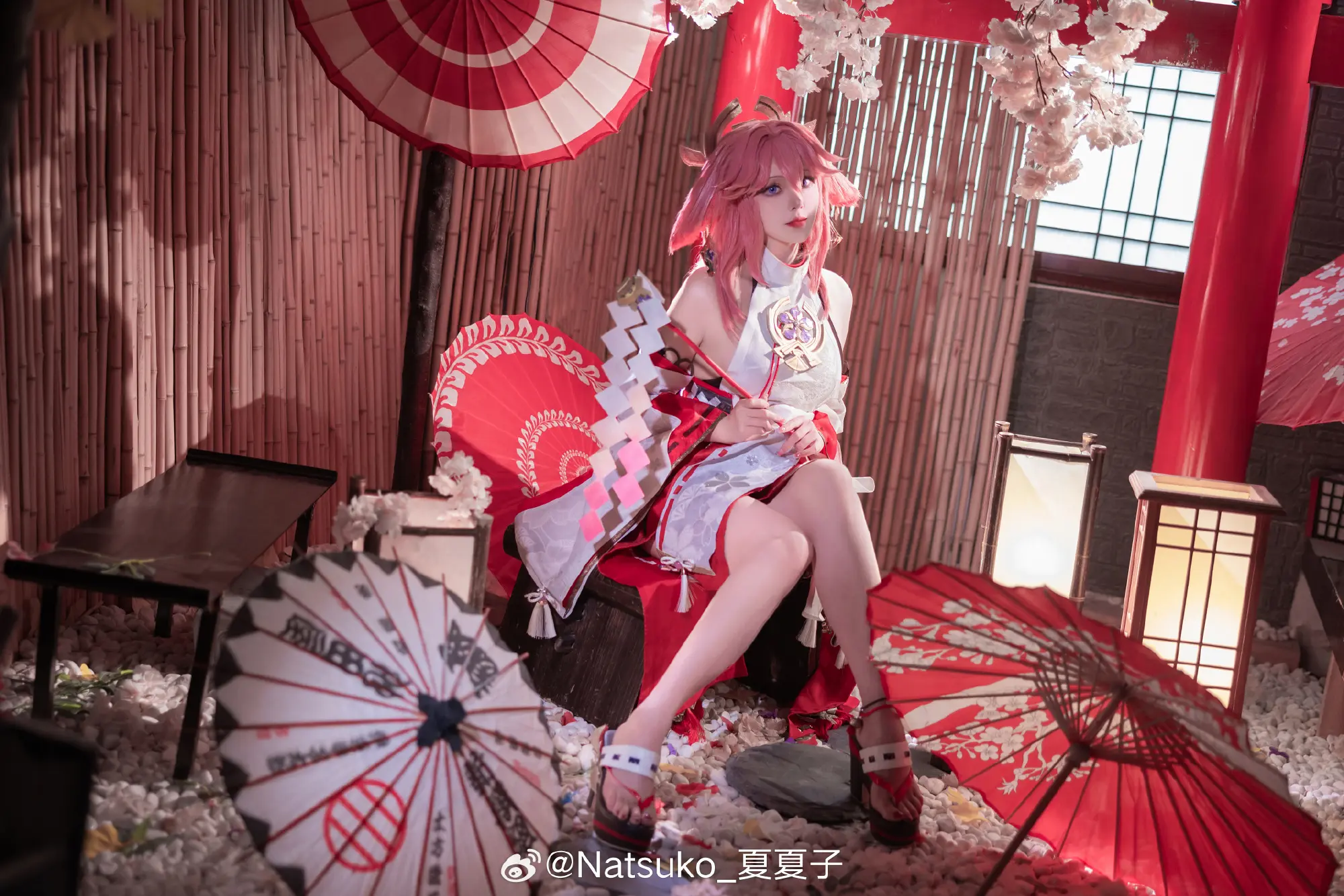 你说…你很喜欢我佩戴「神之眼」 八重神 子的方式 @Natsuko_ 夏夏子 COSPLAY-第7张