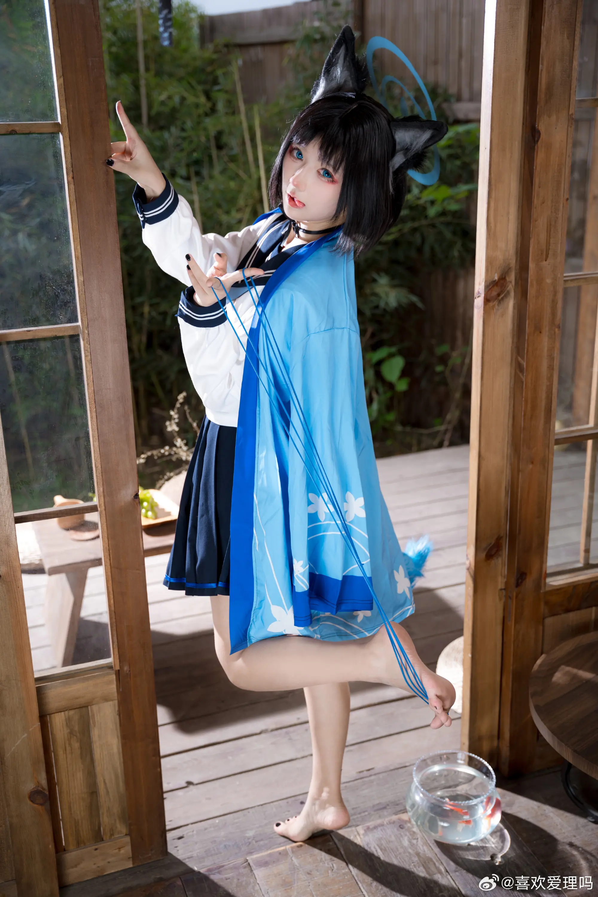 COSPLAY 小猫你可以看书📖 碧蓝档案 桐生桔梗@喜欢爱理吗 COSPLAY-第4张