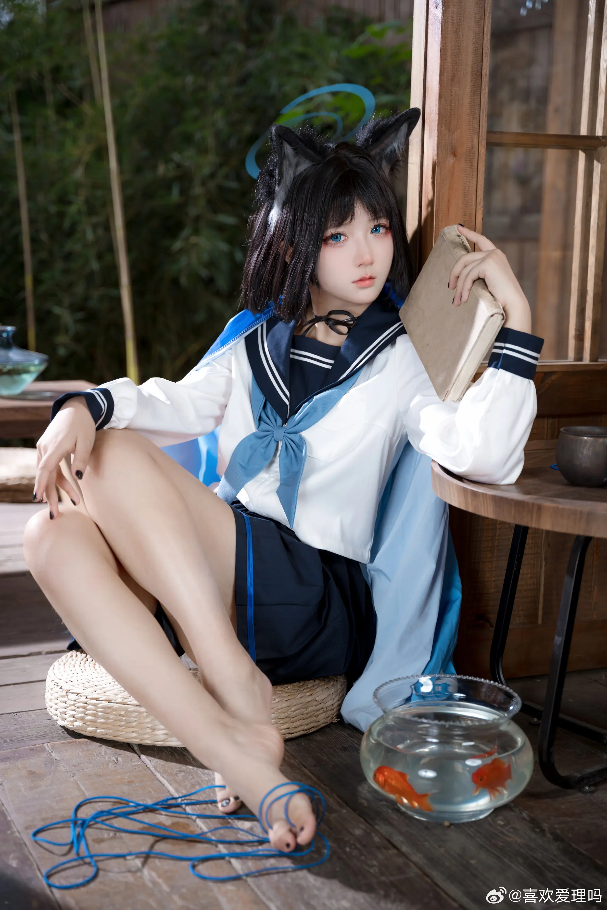 COSPLAY 小猫你可以看书📖 碧蓝档案 桐生桔梗@喜欢爱理吗 COSPLAY-第8张