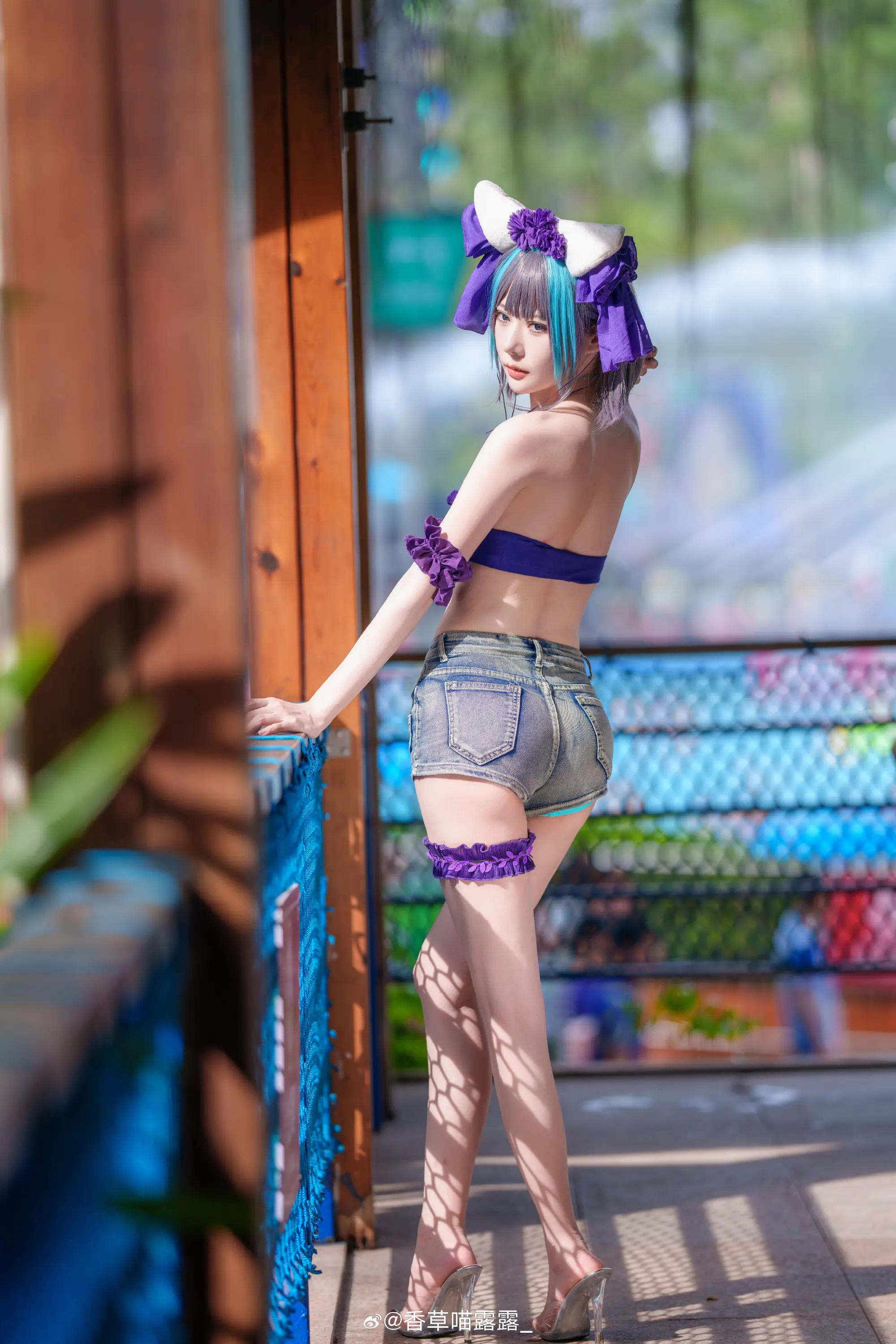 COSPLAY 是方便玩水版柴郡猫～ 碧蓝航线@香草喵露露_ COSPLAY-第9张