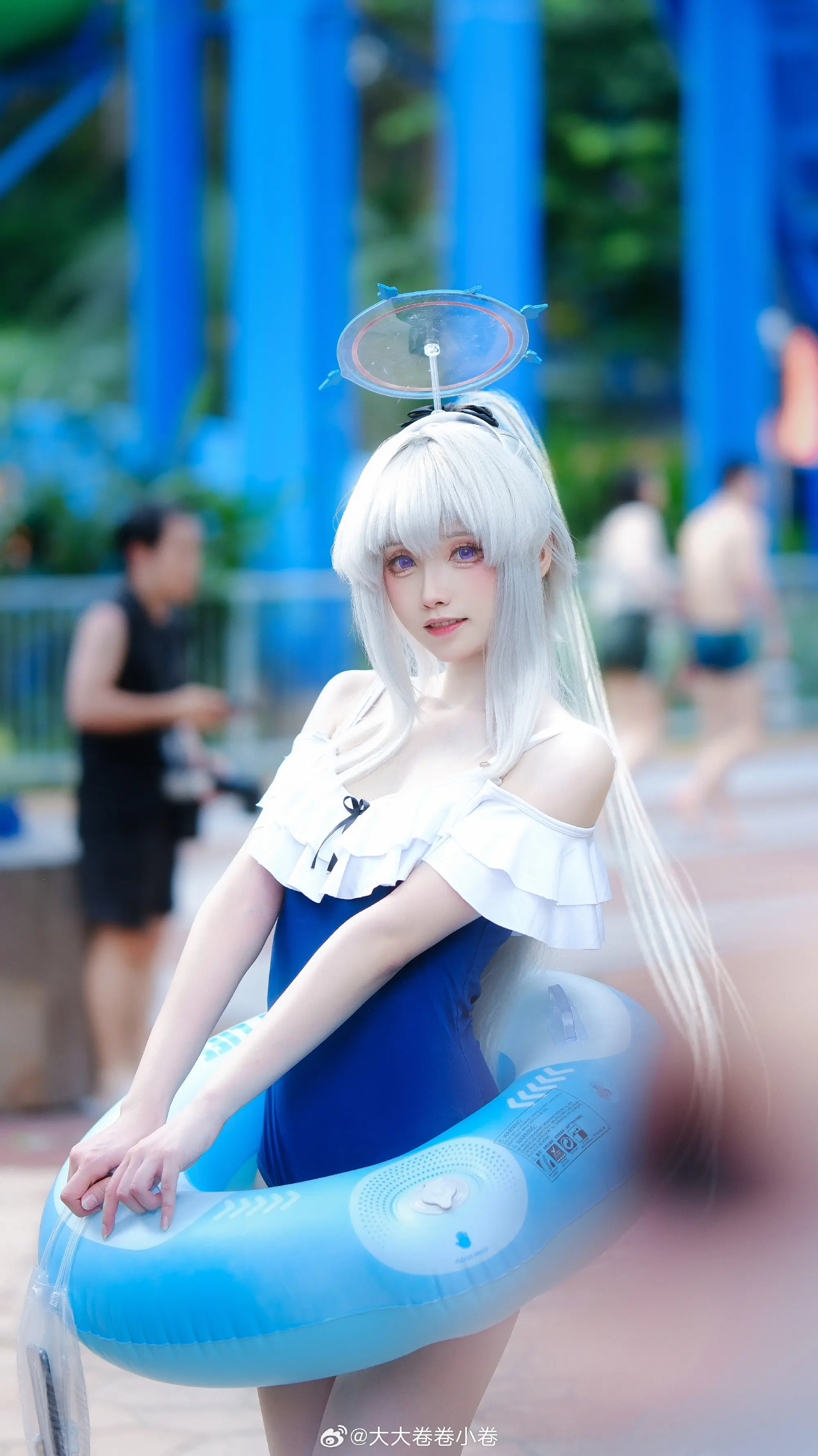 cosplay 蔚蓝档案 月雪宫子@大大卷卷小卷 COSPLAY-第2张