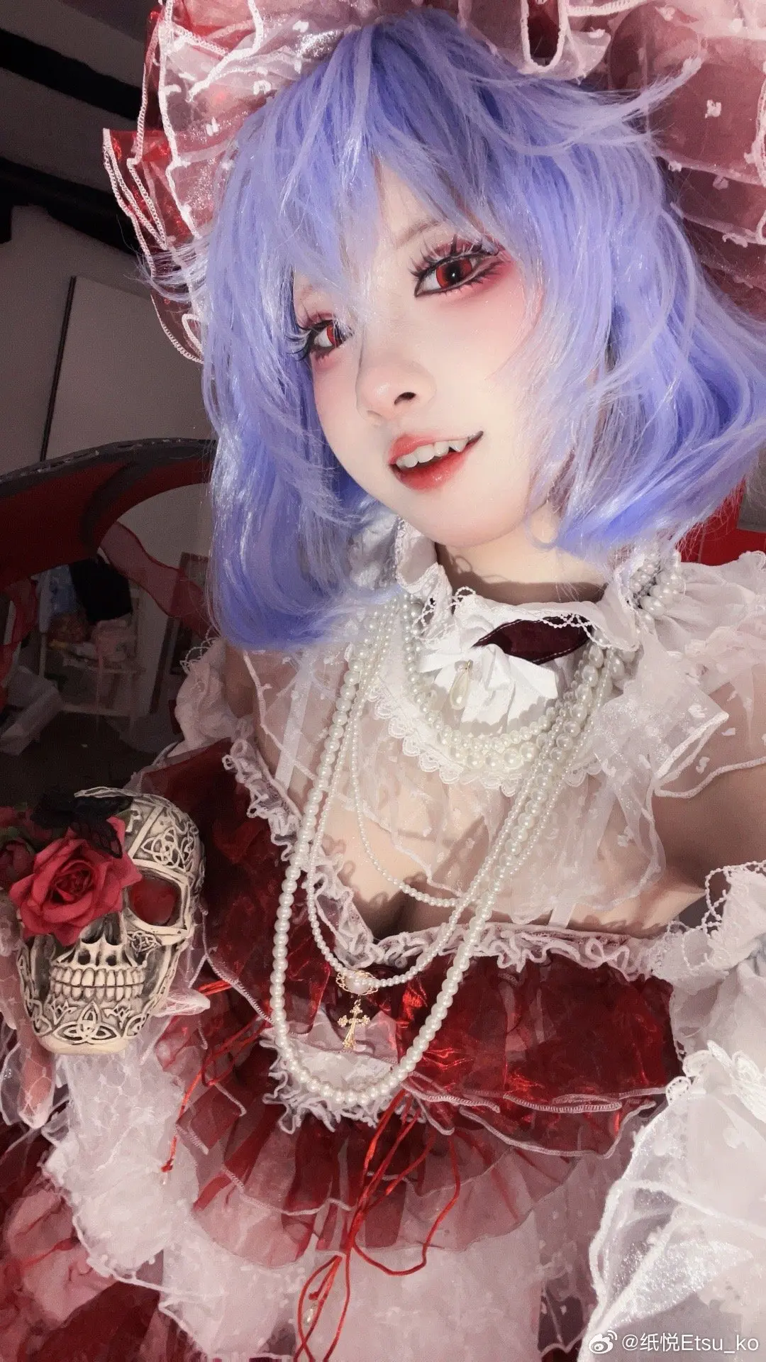 COSPLAY 东方project 蕾米莉亚·斯卡雷特@纸悦Etsu_ko COSPLAY-第7张
