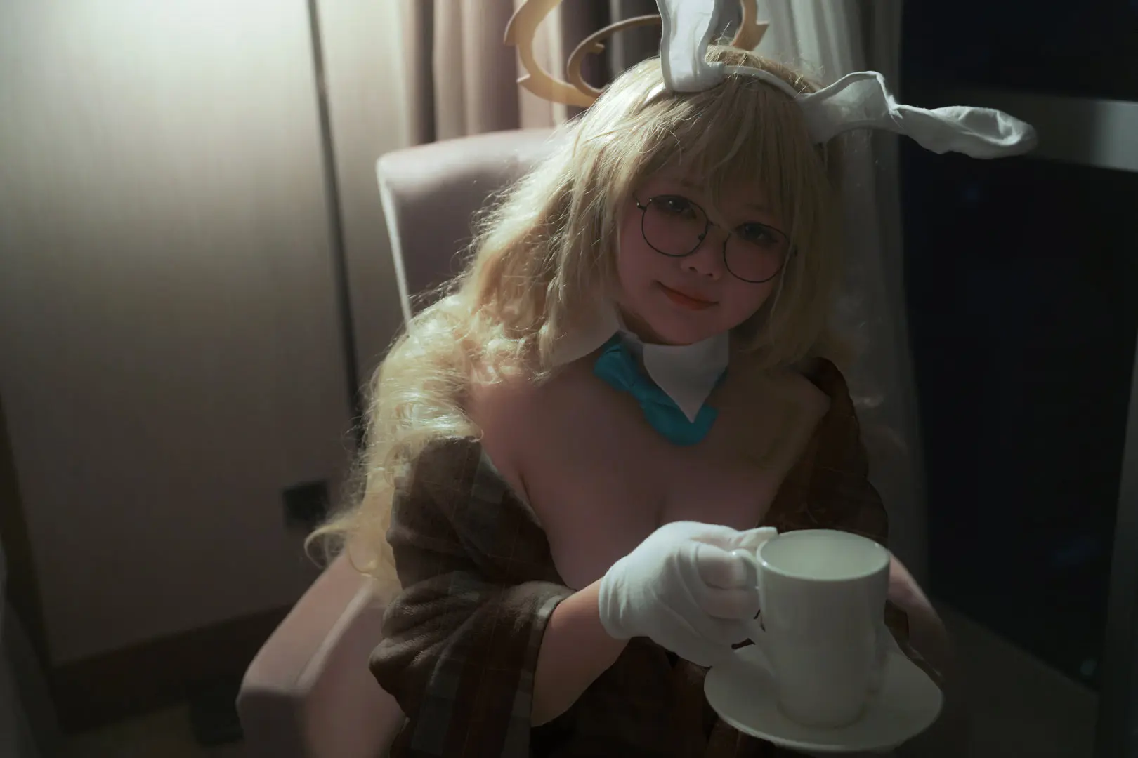 COSPLAY 这样就能成为更完美的…「兔子」了哦。蔚蓝档案@慧眼的奈娜 COSPLAY-第13张