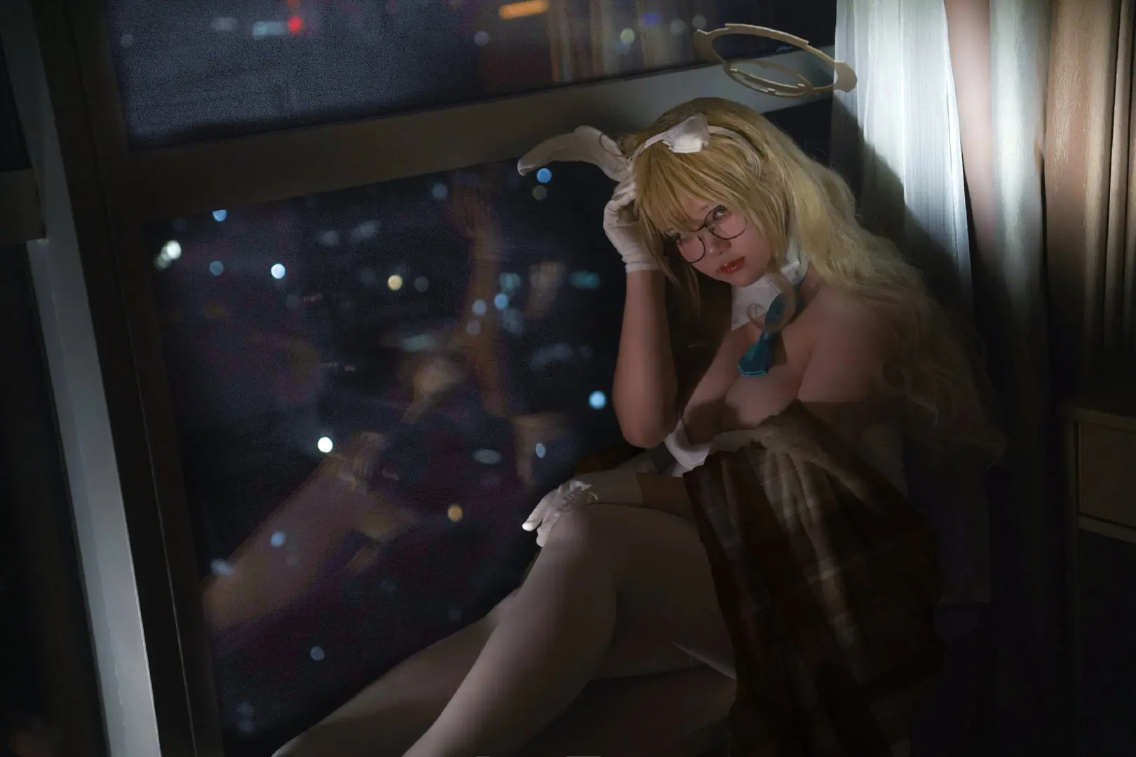 COSPLAY 这样就能成为更完美的…「兔子」了哦。蔚蓝档案@慧眼的奈娜 COSPLAY-第14张