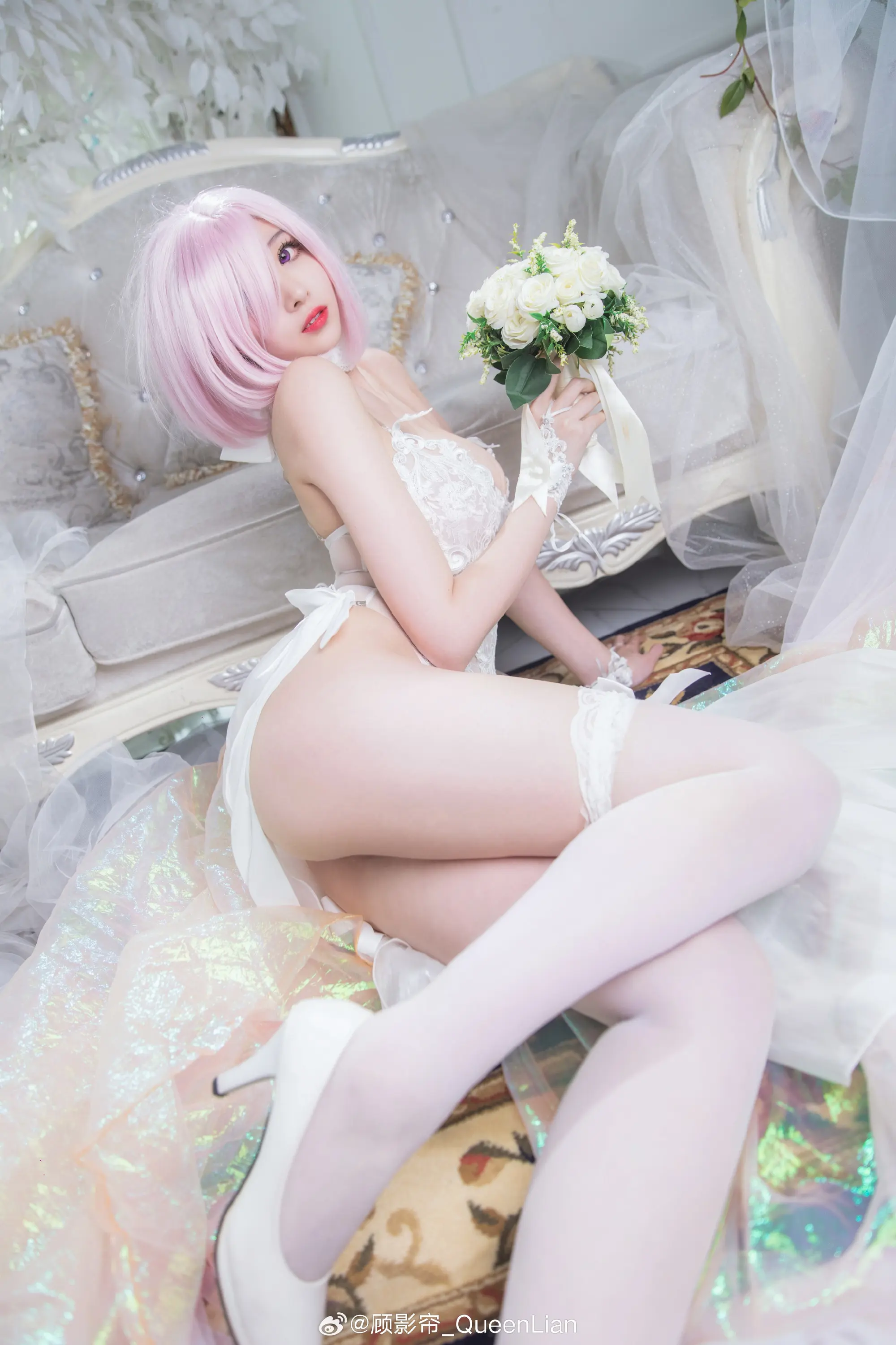 COSPLAY Fate/GrandOrder 玛修@顾影帘_QueenLian-公众号小姨ai