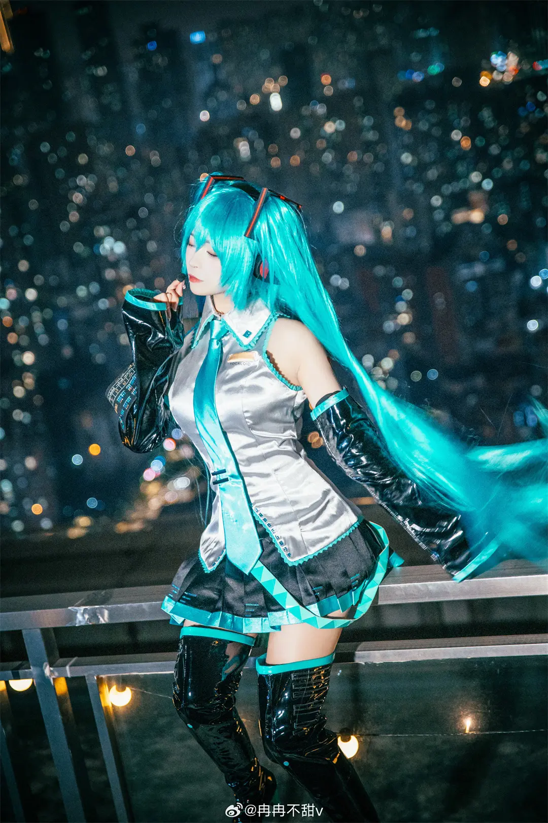 cosplay 从未来传来的最初之声🎵 世界第一公主殿下——初音未来！@冉冉不甜v COSPLAY-第12张