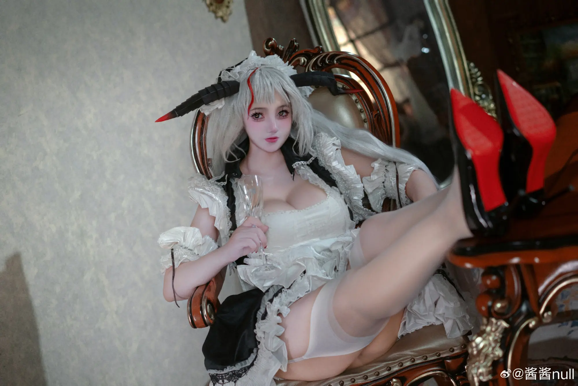 cosplay 碧蓝航线 埃吉尔女仆@酱酱null COSPLAY-第5张