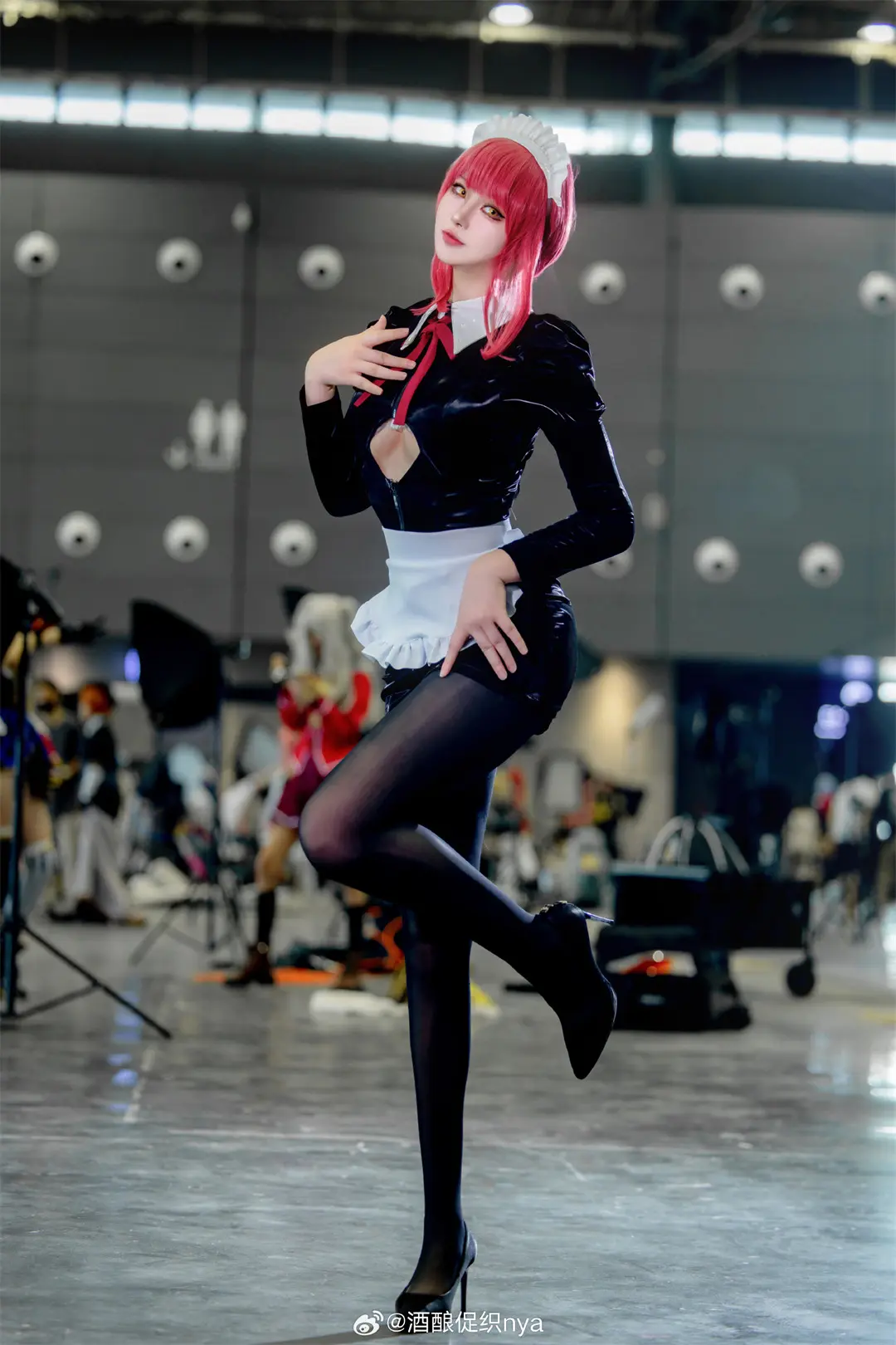 cosplay 链锯人 玛奇玛同人女仆@酒酿促织nya COSPLAY-第6张