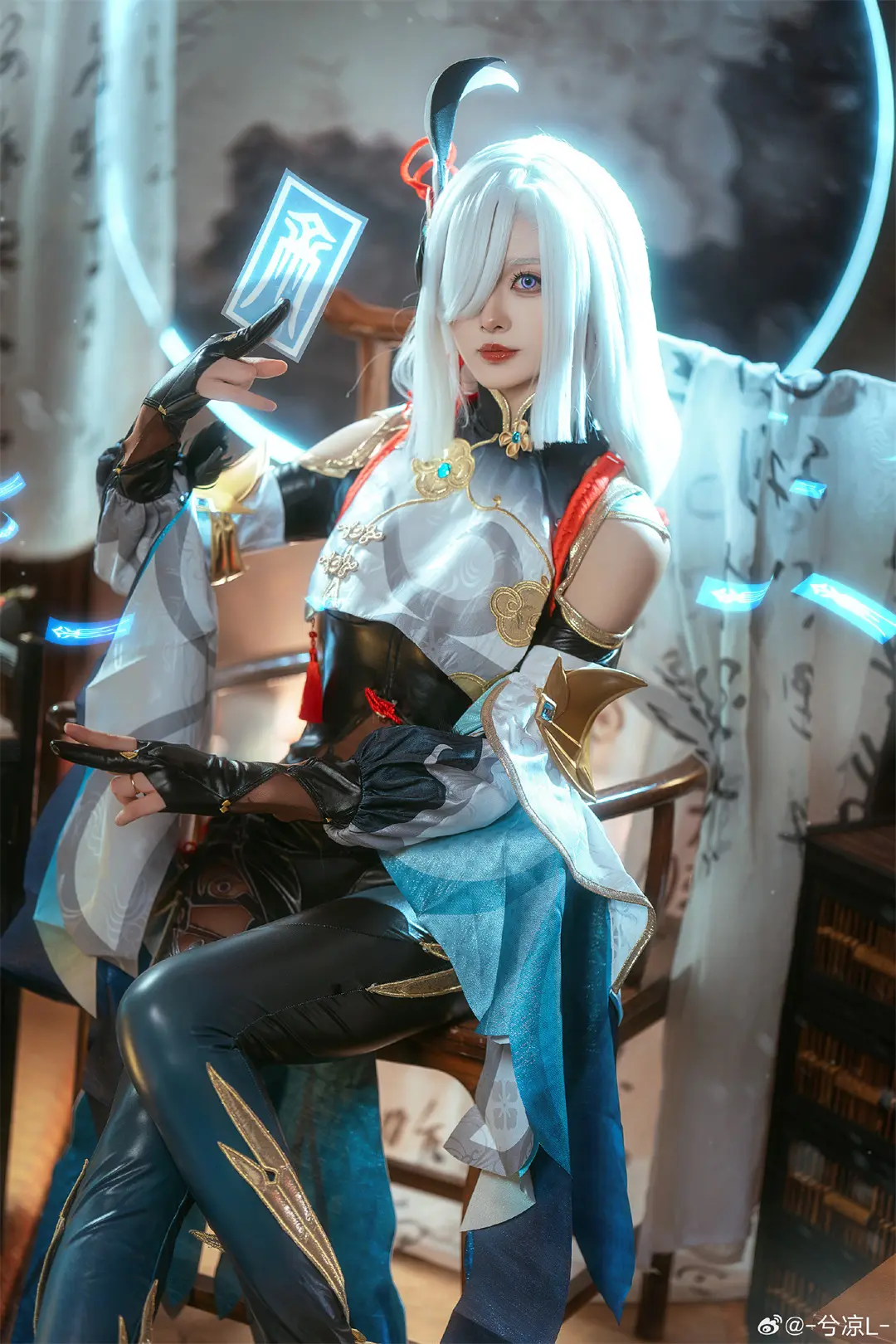 cosplay 心无杂念，方可超然。 原神 申鹤@-兮凉L- COSPLAY-第4张