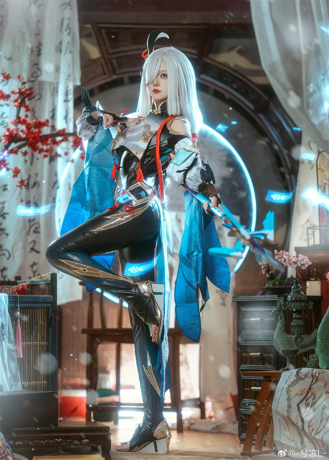 cosplay 心无杂念，方可超然。 原神 申鹤@-兮凉L- COSPLAY-第2张
