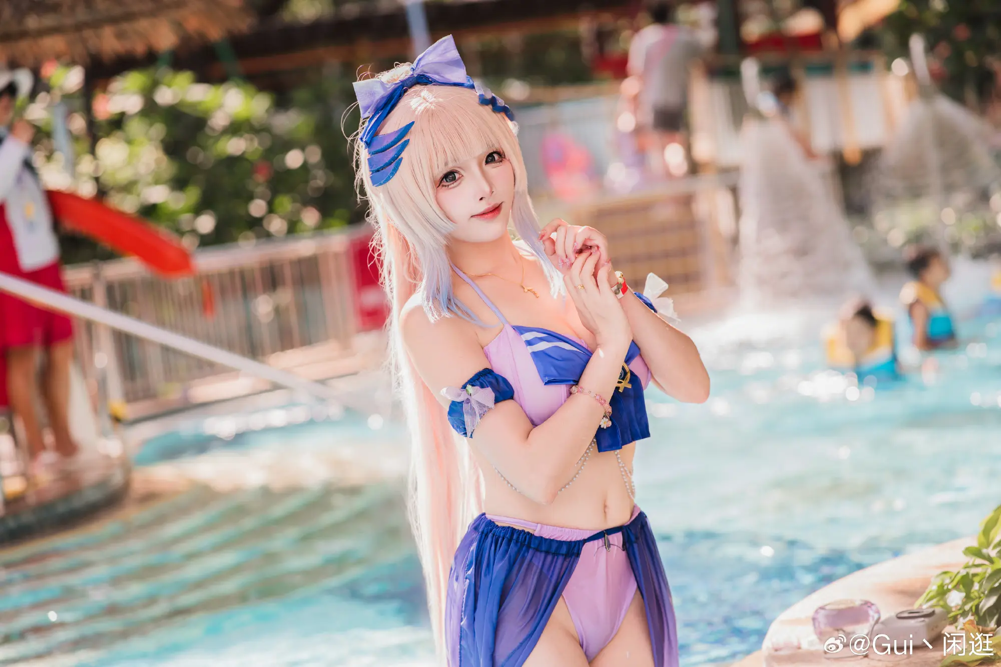 我是珊瑚宫心海，是“海祇岛”现任神巫女！@兔子兔子兔w COSPLAY-第3张
