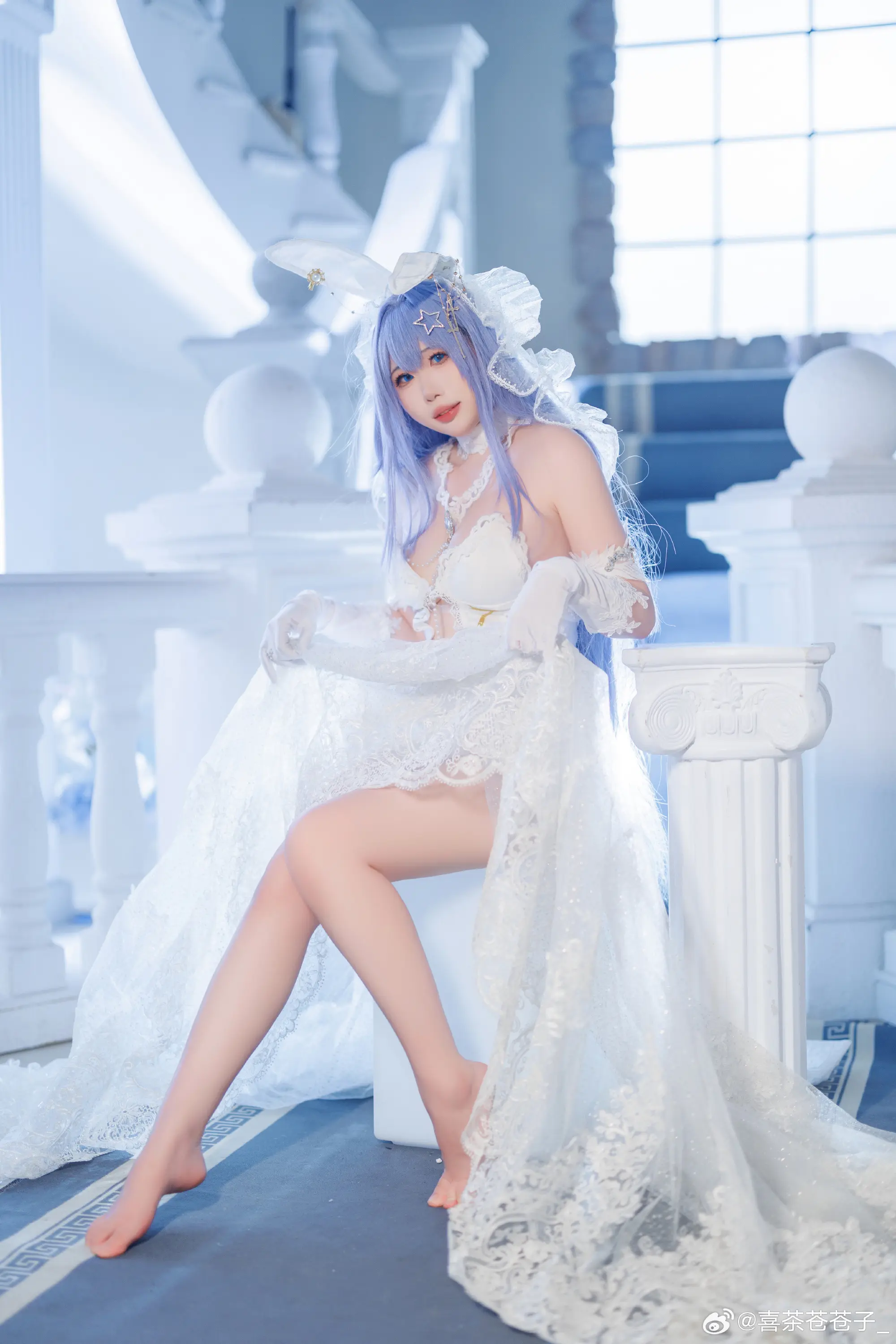 cosplay 碧蓝航线 -「花园-白雪之仪」@喜茶苍苍子_ COSPLAY-第6张