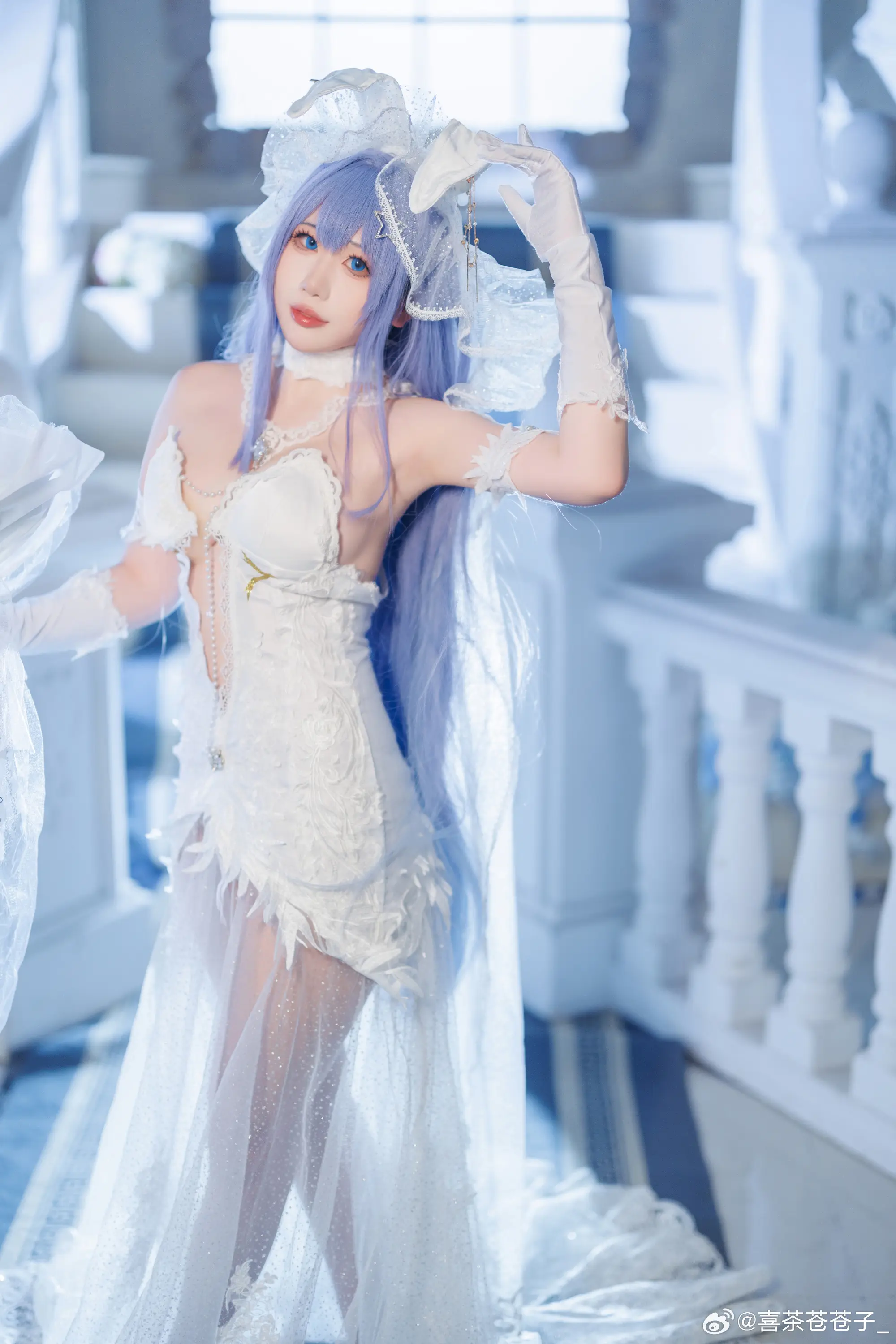 cosplay 碧蓝航线 -「花园-白雪之仪」@喜茶苍苍子_ COSPLAY-第9张