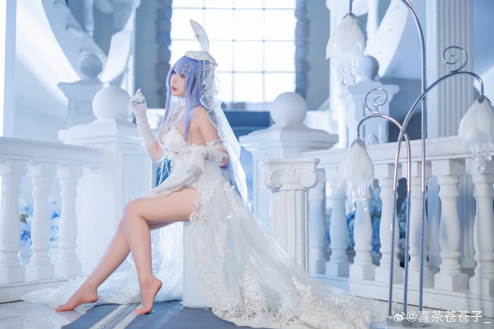 cosplay 碧蓝航线 -「花园-白雪之仪」@喜茶苍苍子_ COSPLAY-第4张