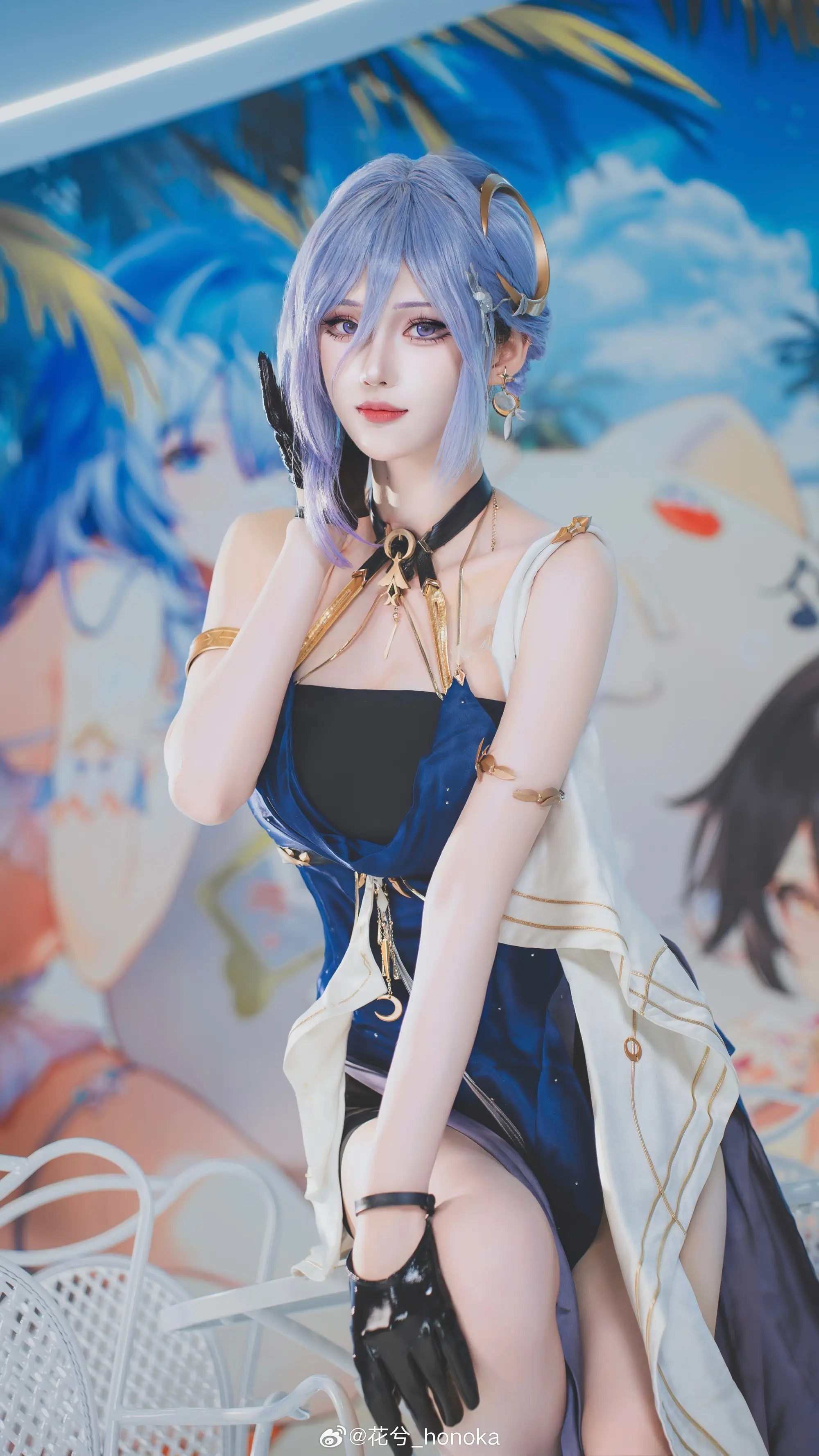 cosplay 深空之眼 幽月·塞勒涅@花兮_honoka COSPLAY-第5张
