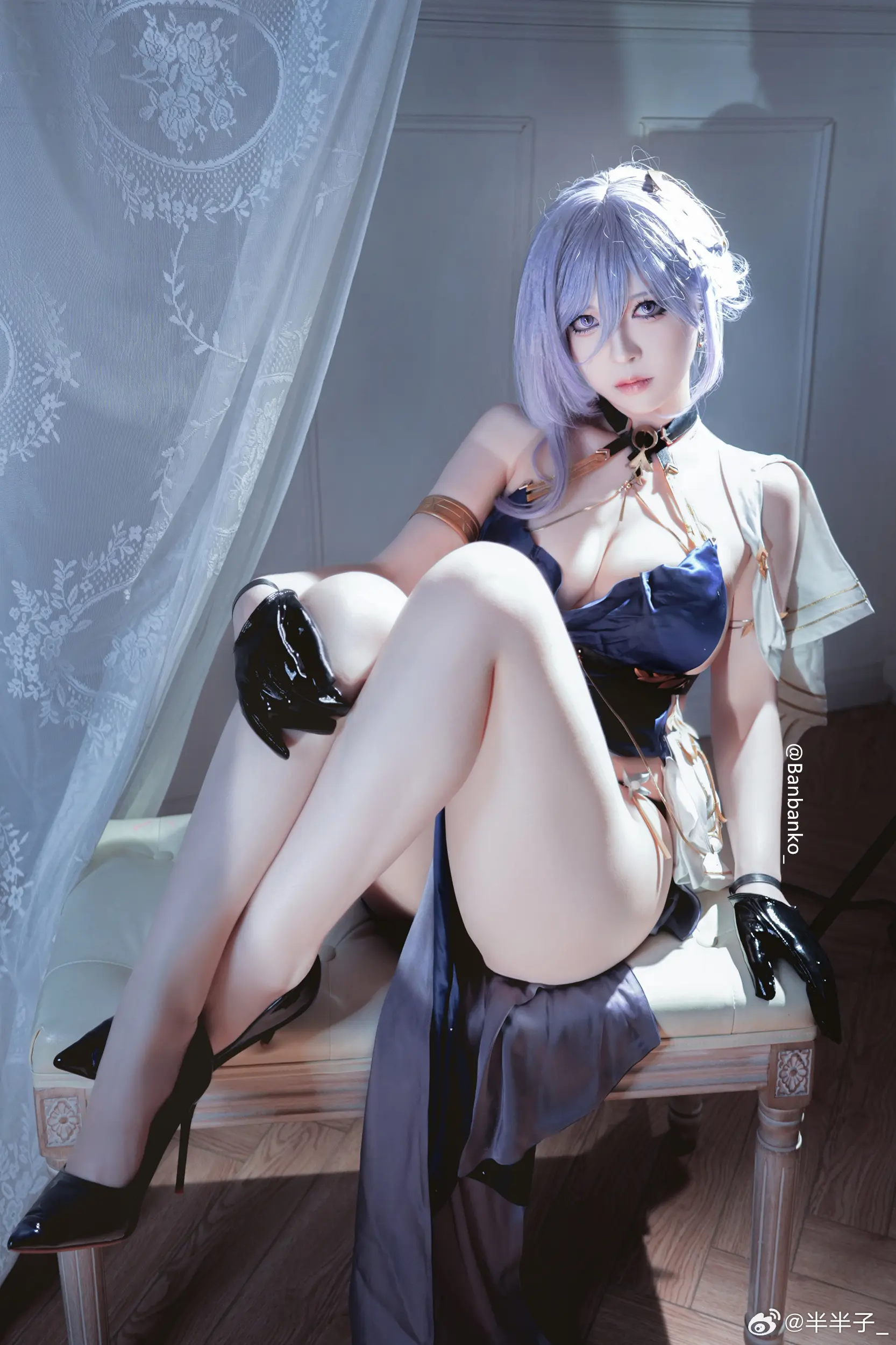 COSPLAY 每晚的月亮都有不一样的美，今夜要随我去看看吗？深空之眼 塞勒涅@半半子_-公众号小姨ai