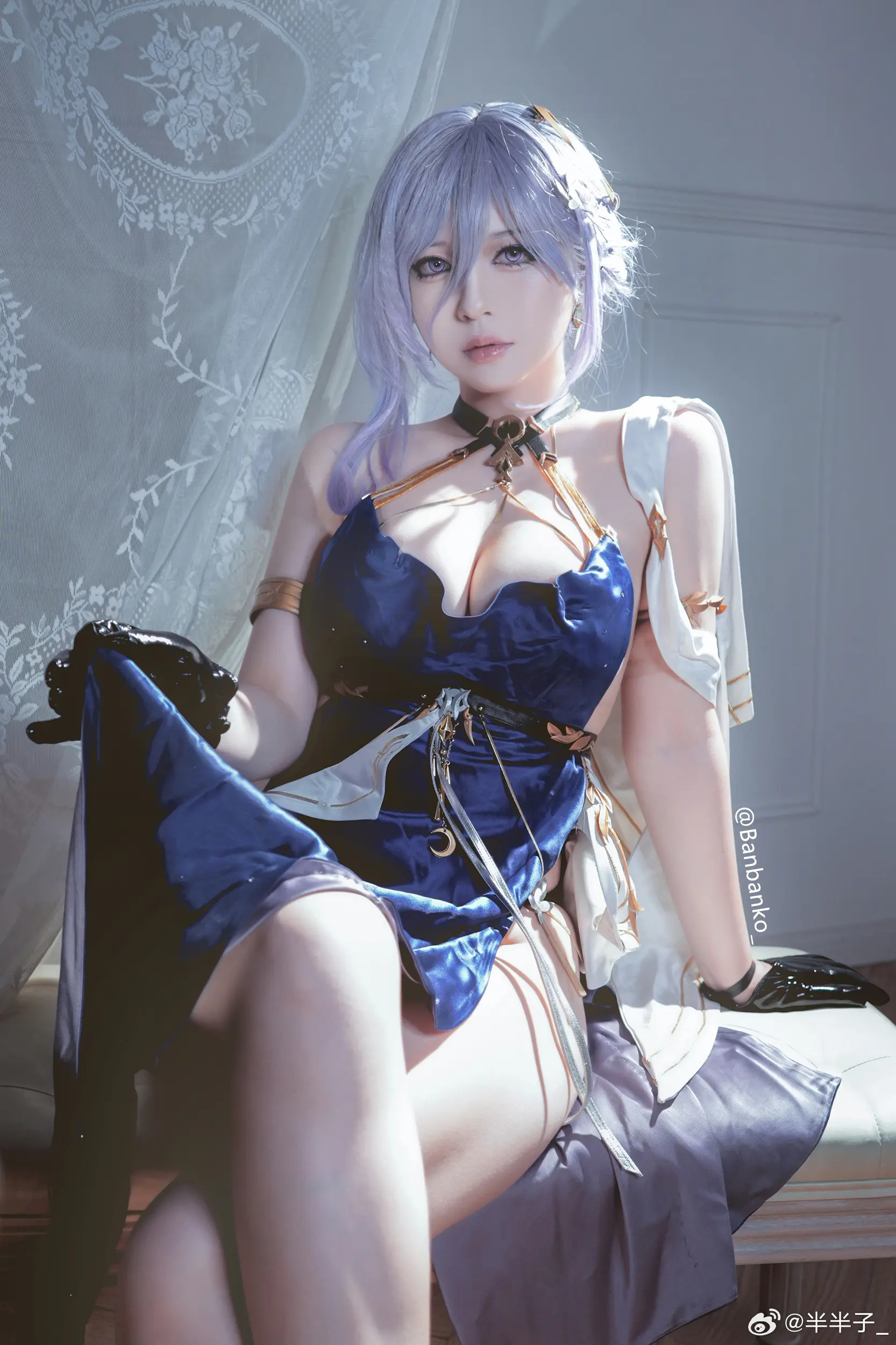 COSPLAY 每晚的月亮都有不一样的美，今夜要随我去看看吗？深空之眼 塞勒涅@半半子_ COSPLAY-第3张