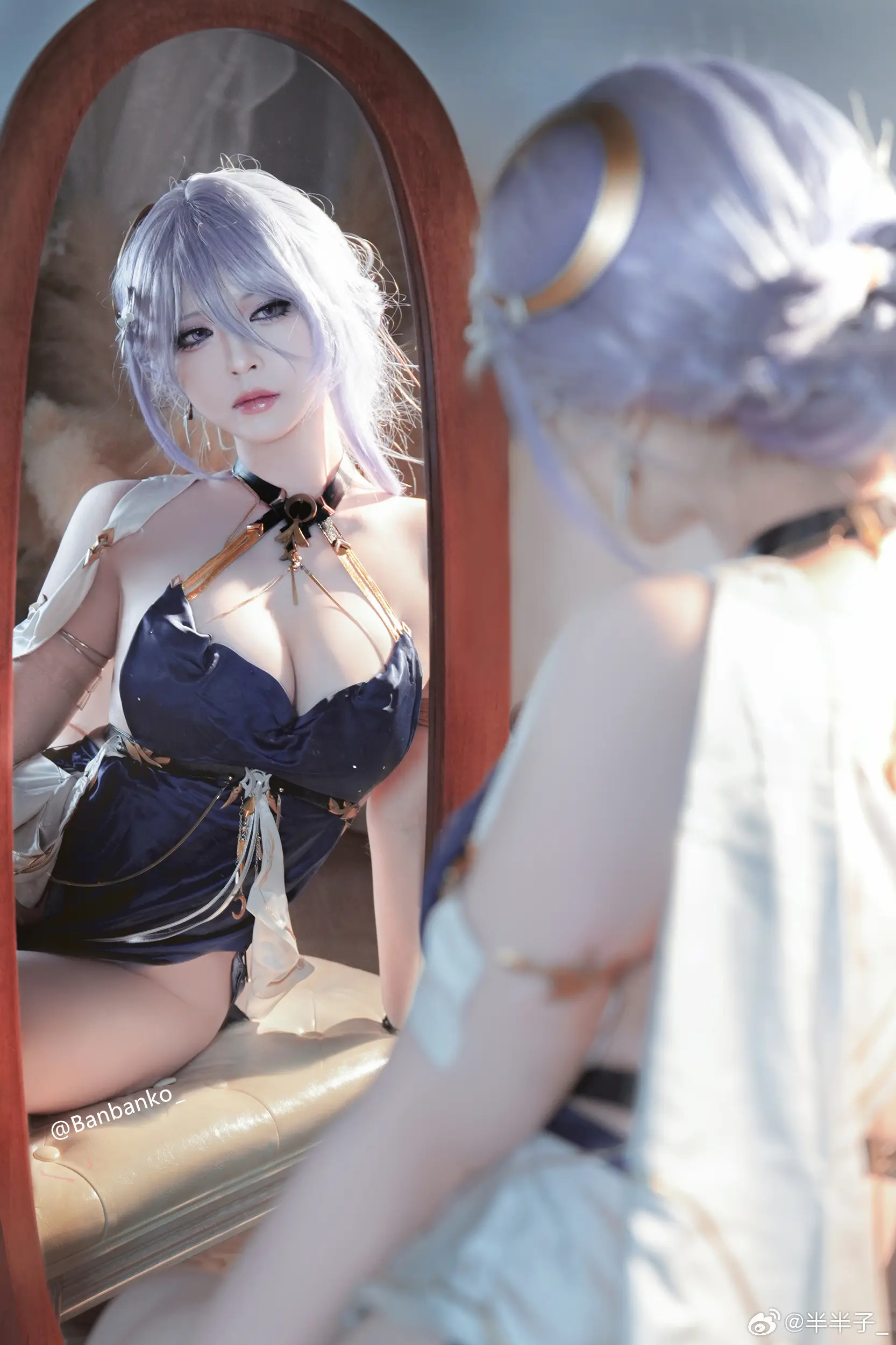 COSPLAY 每晚的月亮都有不一样的美，今夜要随我去看看吗？深空之眼 塞勒涅@半半子_ COSPLAY-第5张