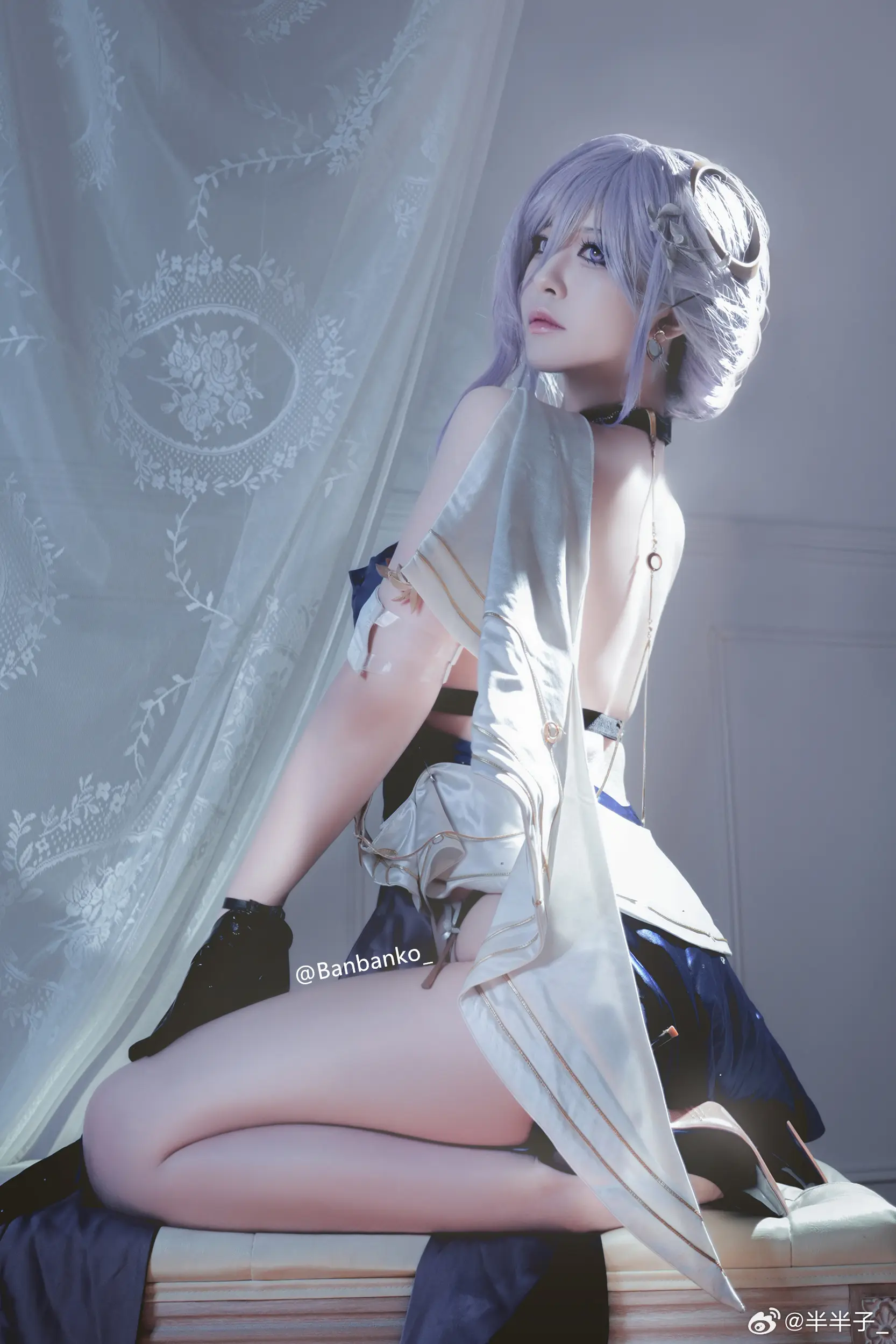 COSPLAY 每晚的月亮都有不一样的美，今夜要随我去看看吗？深空之眼 塞勒涅@半半子_ COSPLAY-第6张