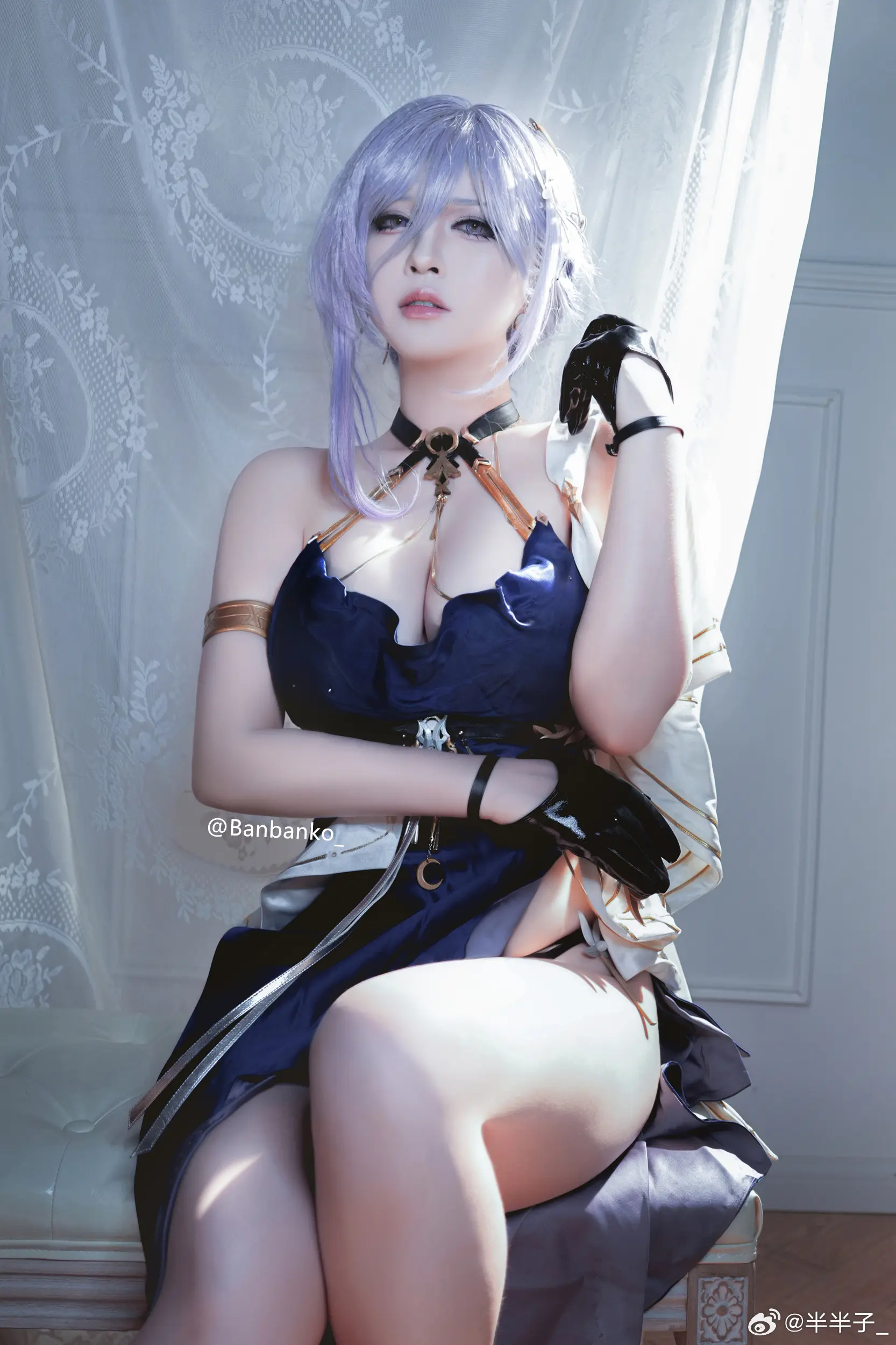 COSPLAY 每晚的月亮都有不一样的美，今夜要随我去看看吗？深空之眼 塞勒涅@半半子_ COSPLAY-第9张