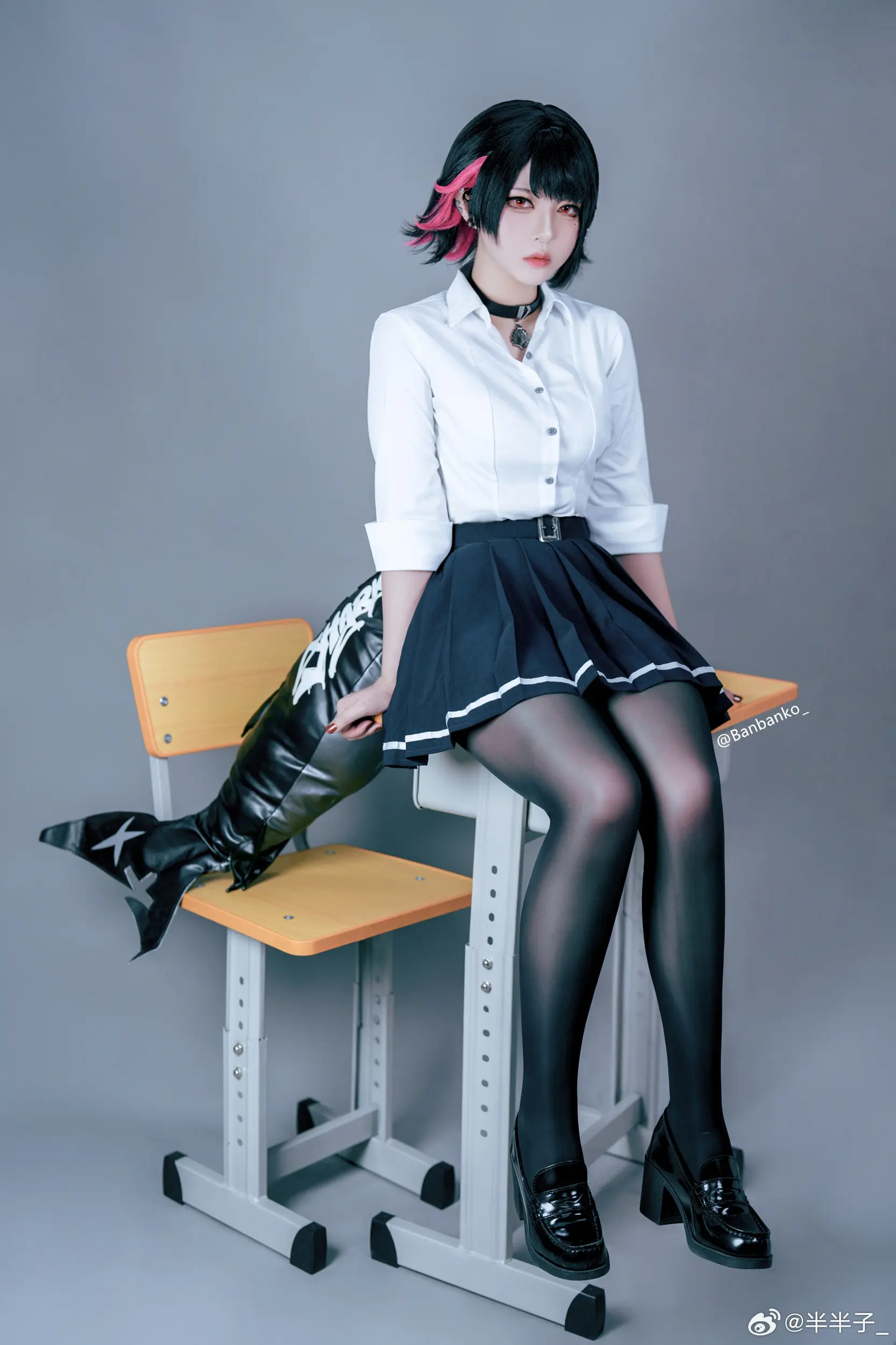 COSPLAY 绝区零 艾莲🦈鲨鱼妹jk@半半子_ COSPLAY-第9张